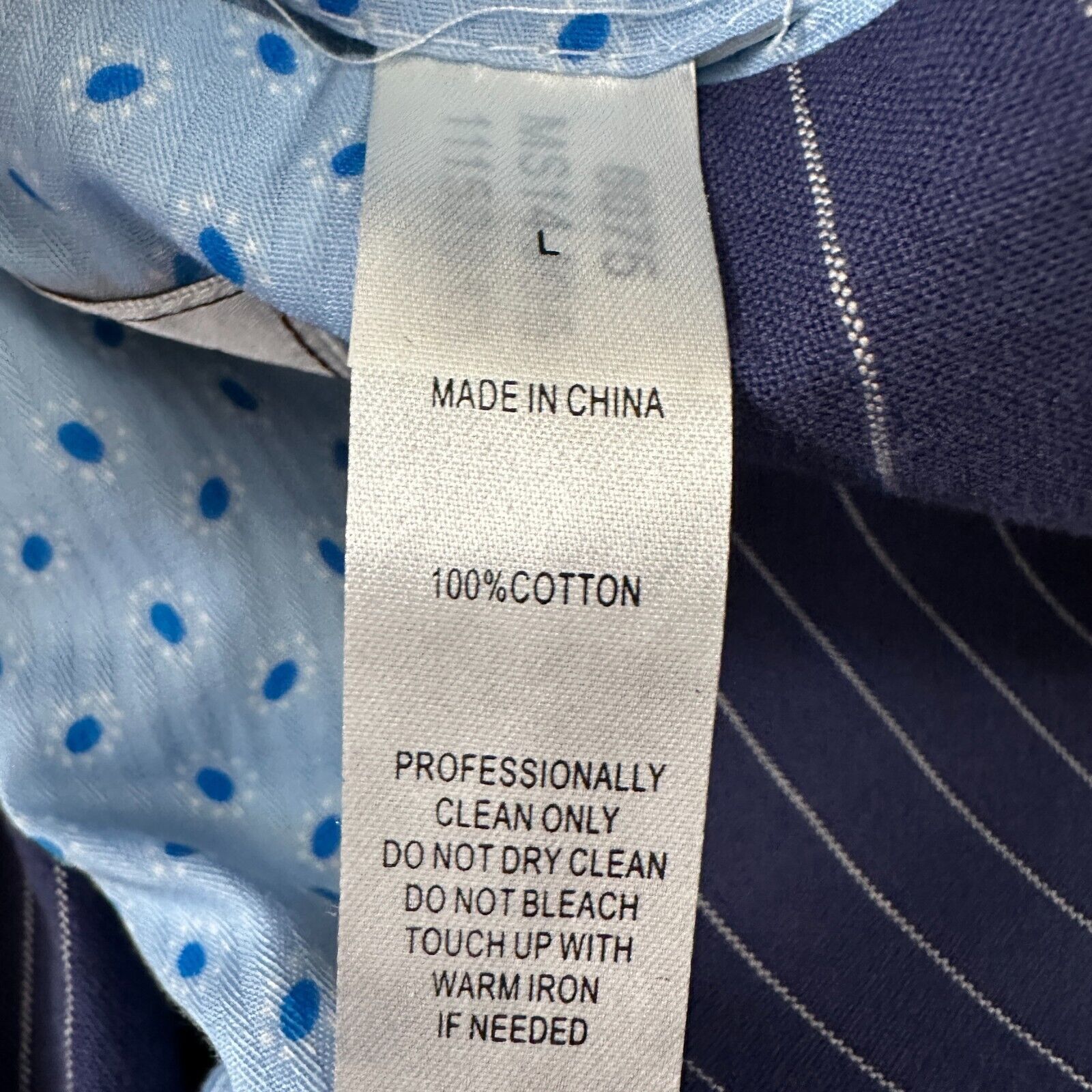 Peter Millar Peter Millar Blazer Jacket Men L Blue Cotton Single Breasted Size 44R - 7 Thumbnail