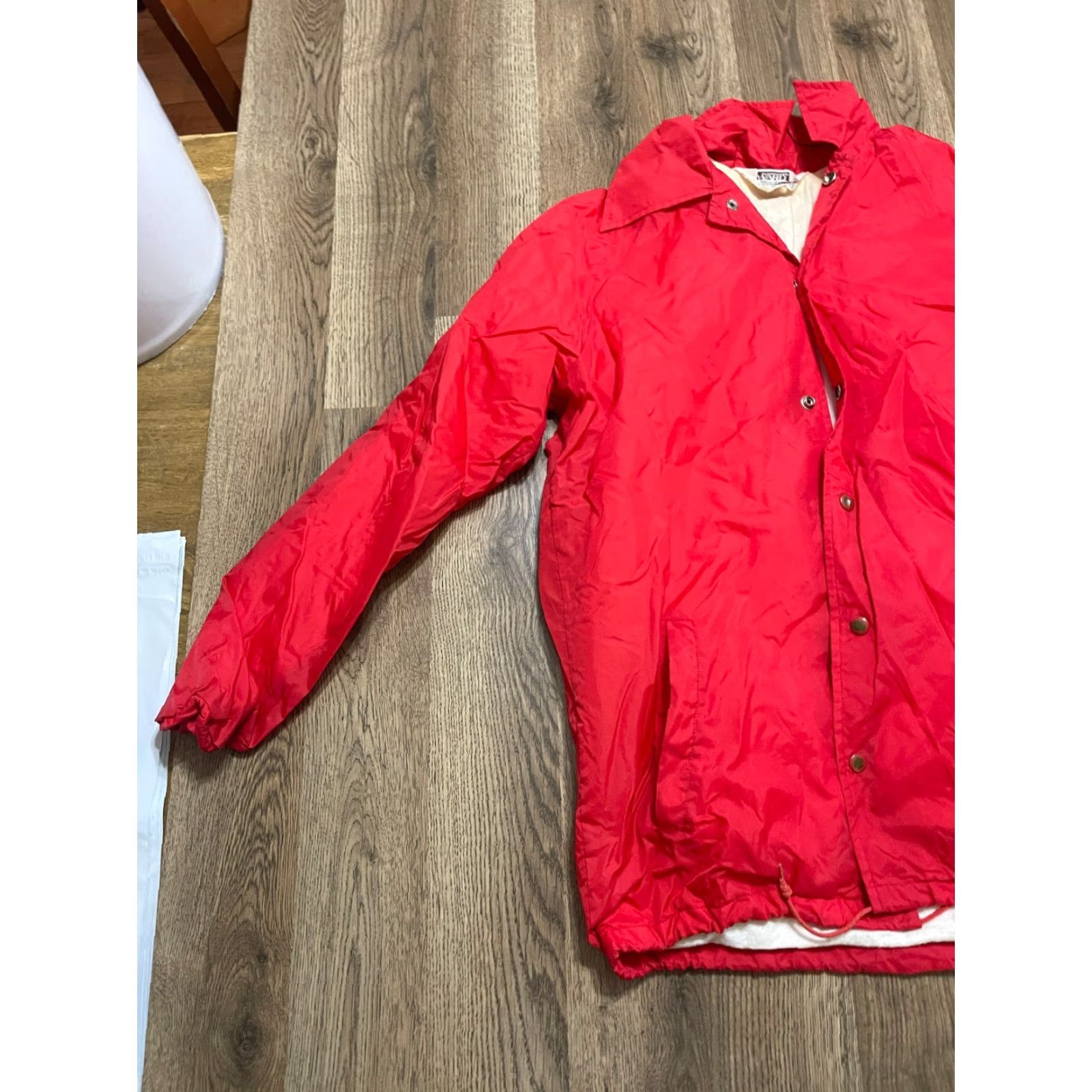 Vintage Montgomery Ward Jacket Men’s Size Small Red Nylon Windbreaker Lined Coat Size US S / EU 44-46 / 1 - 3 Thumbnail