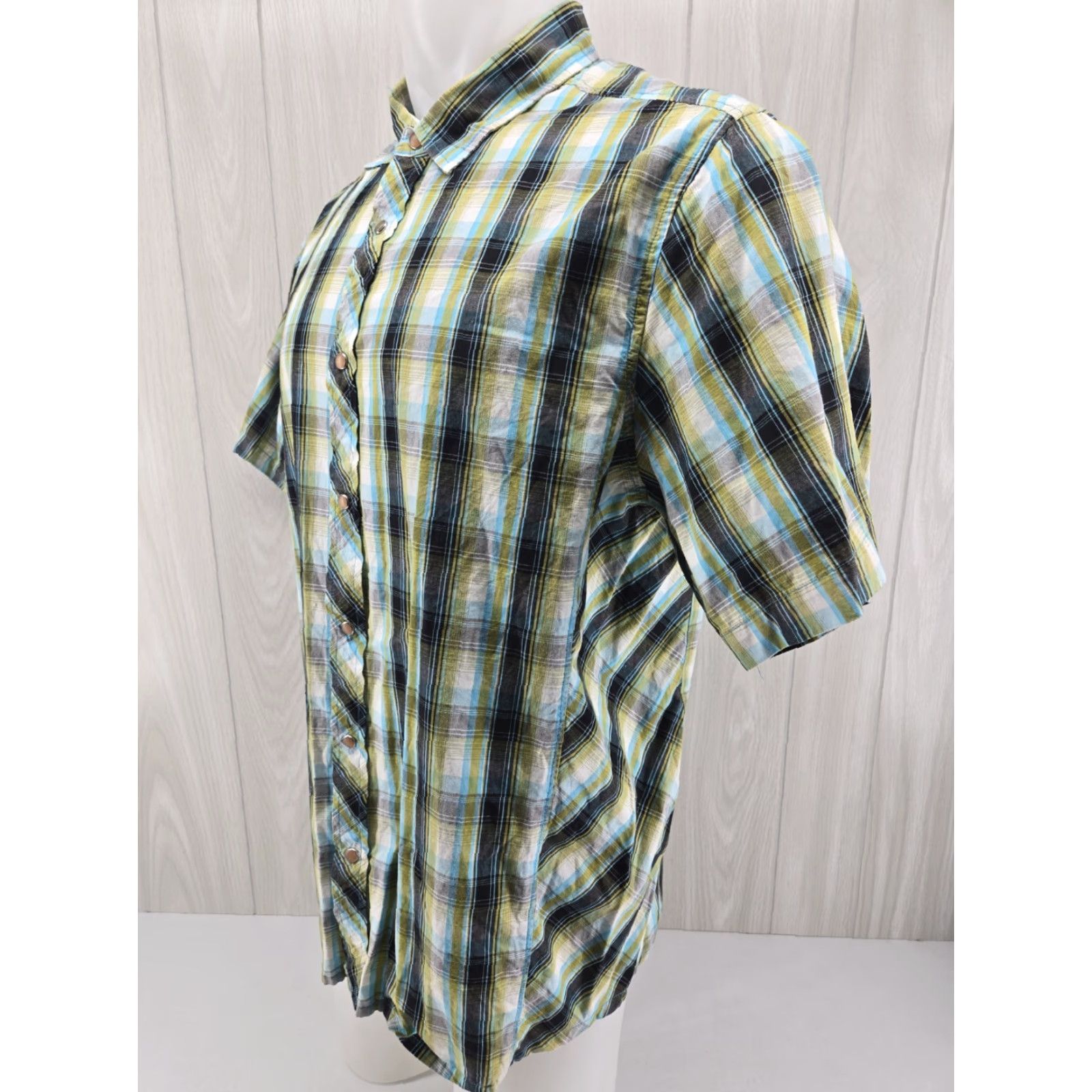 Prana prAna Shirt Mens Large Green Teal Plaid Cotton Pearl Snap Outdoor Shirt Mens Large Green Teal Plaid Cotton Pearl Snap Outdoor Game... Size US L / EU 52-54 / 3 - 3 Thumbnail