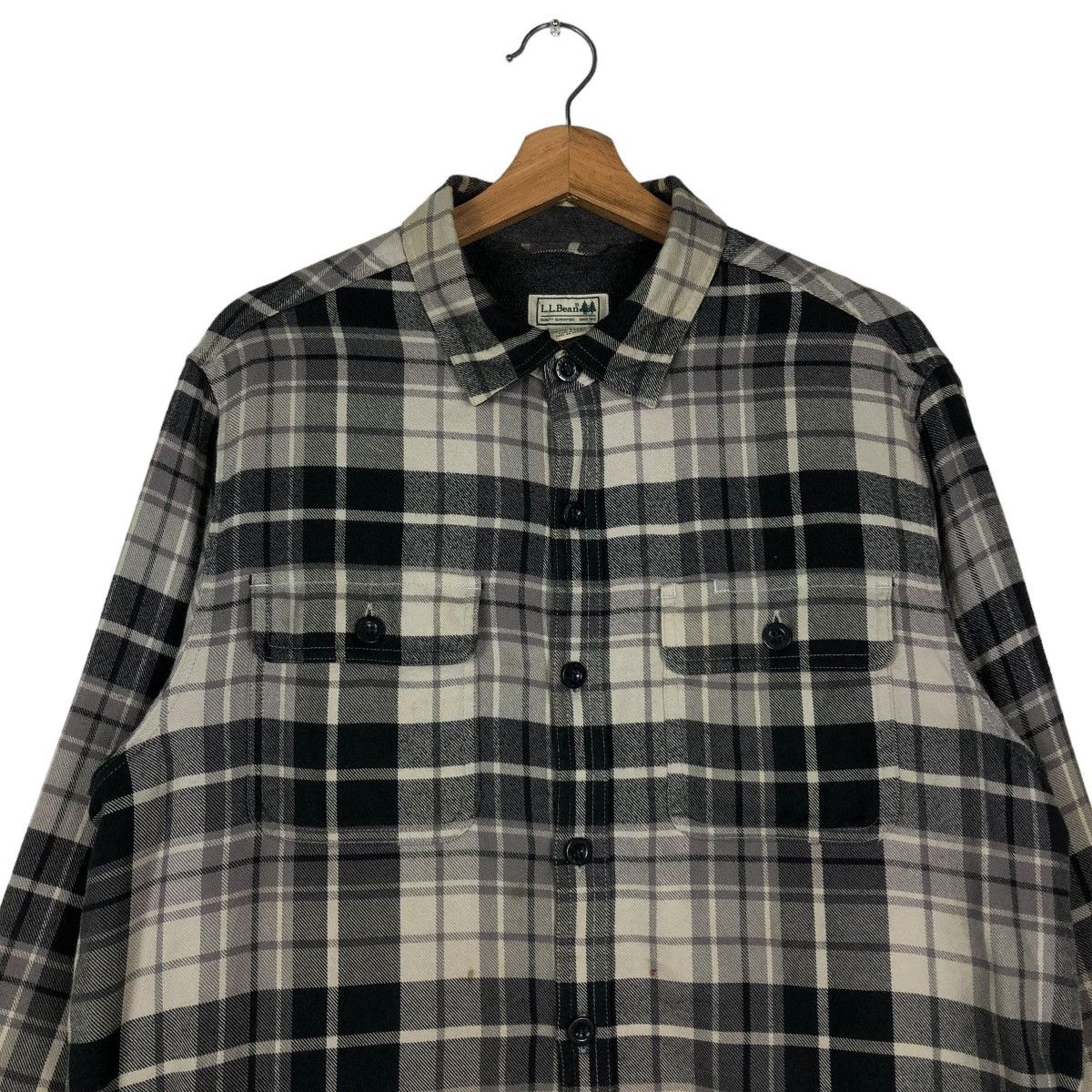 Japanese Brand 🔥VINTAGE FLANNEL SHIRT JACKET L.L.BEAN CHECK TARTAN DESIGN Size US L / EU 52-54 / 3 - 5 Thumbnail