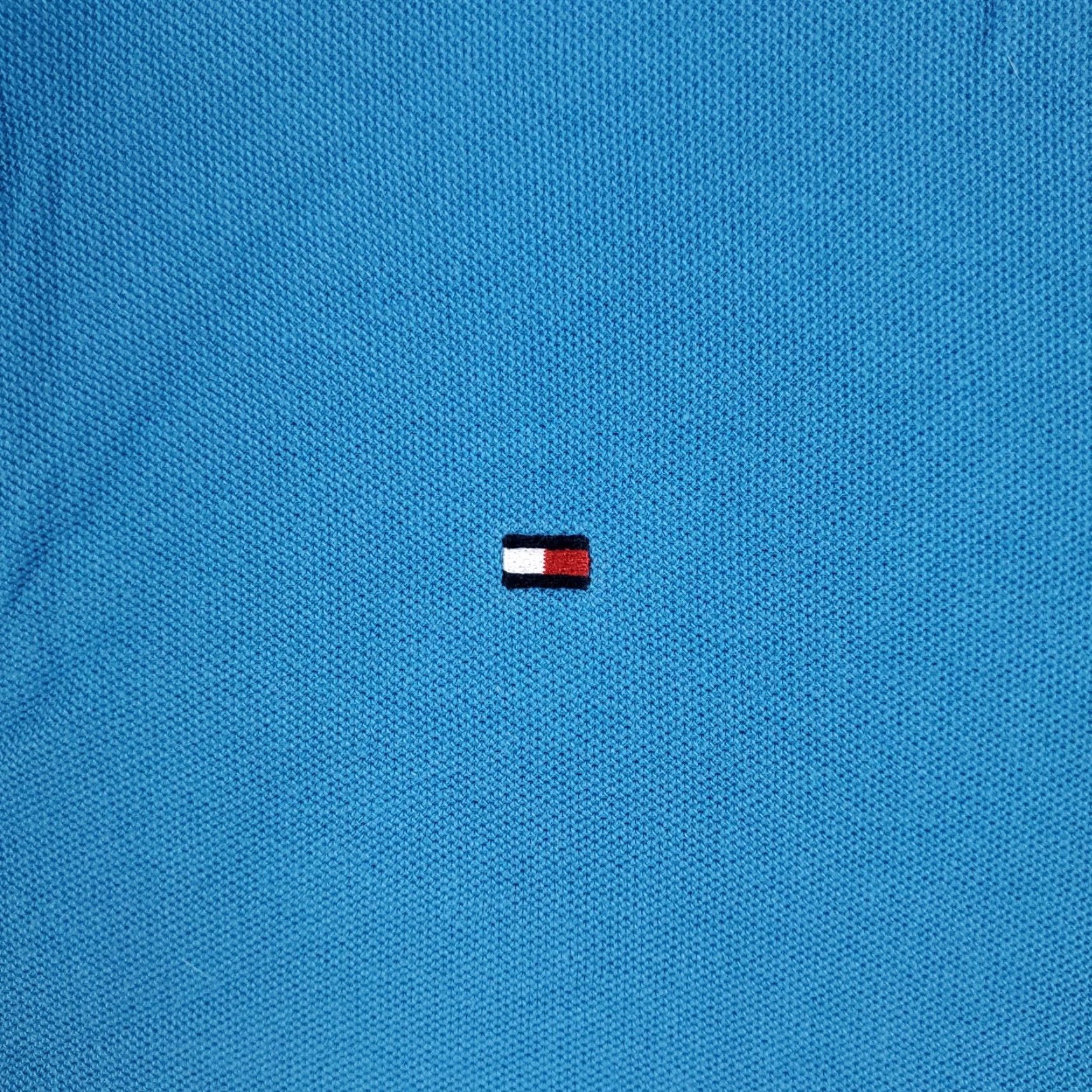 Tommy Hilfiger VINTAGE Tommy Hilfiger Polo Shirt Men Medium Blue Polo Short Sleeve Casual Button Collar Logo US Flag Theme 90s? Size US M / EU 48-50 / 2 - 2 Thumbnail