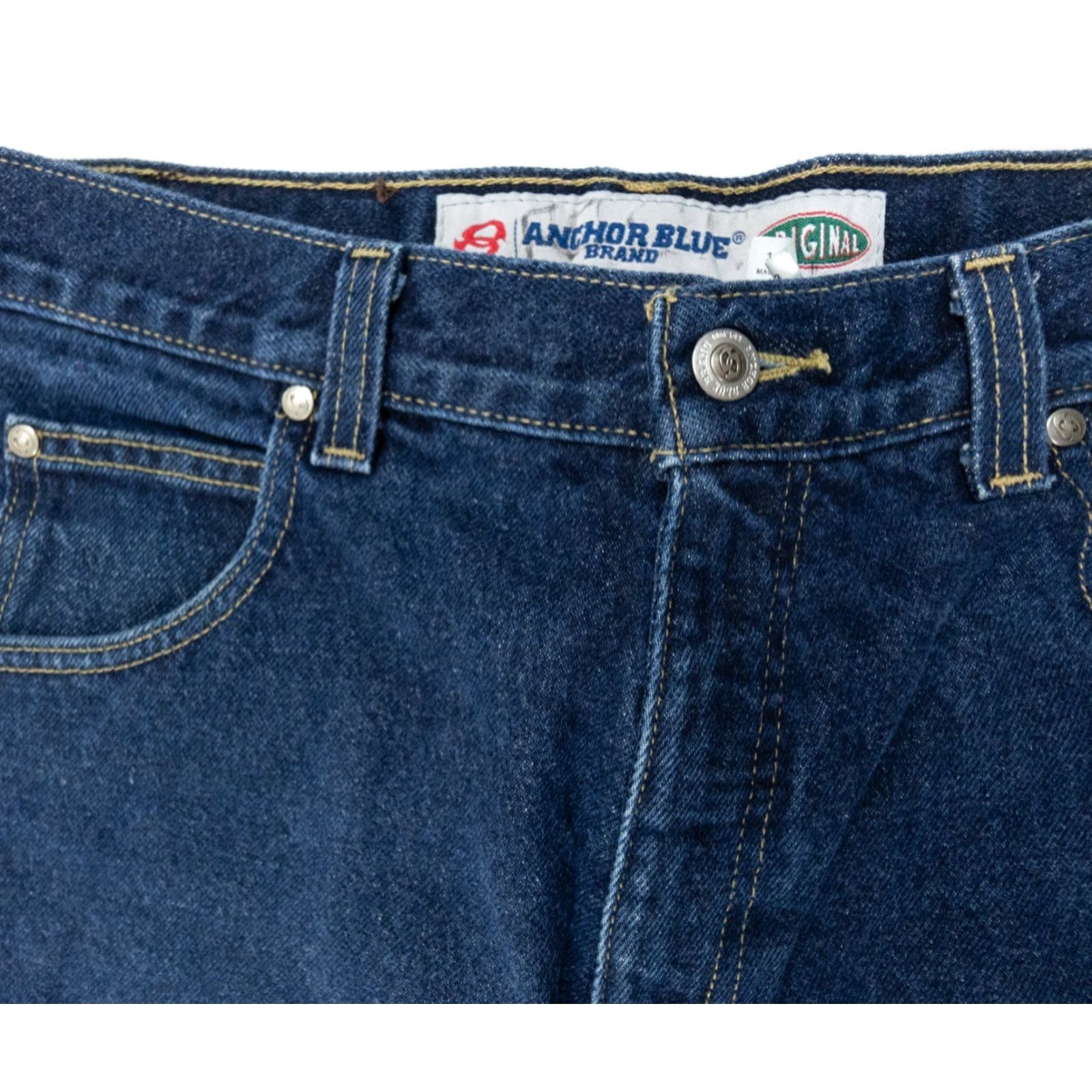 Anchor Blue VINTAGE Anchor Blue Jeans 33x29 Blue Denim Regular Fit Y2K Skater Mens Size US 33 - 3 Thumbnail
