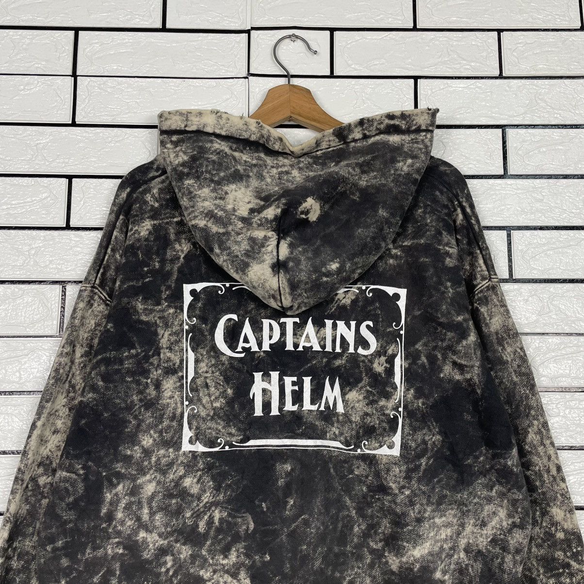 Japanese Brand Captain Helm Black Acid Wash Hoodie Size US XL / EU 56 / 4 - 8 Thumbnail