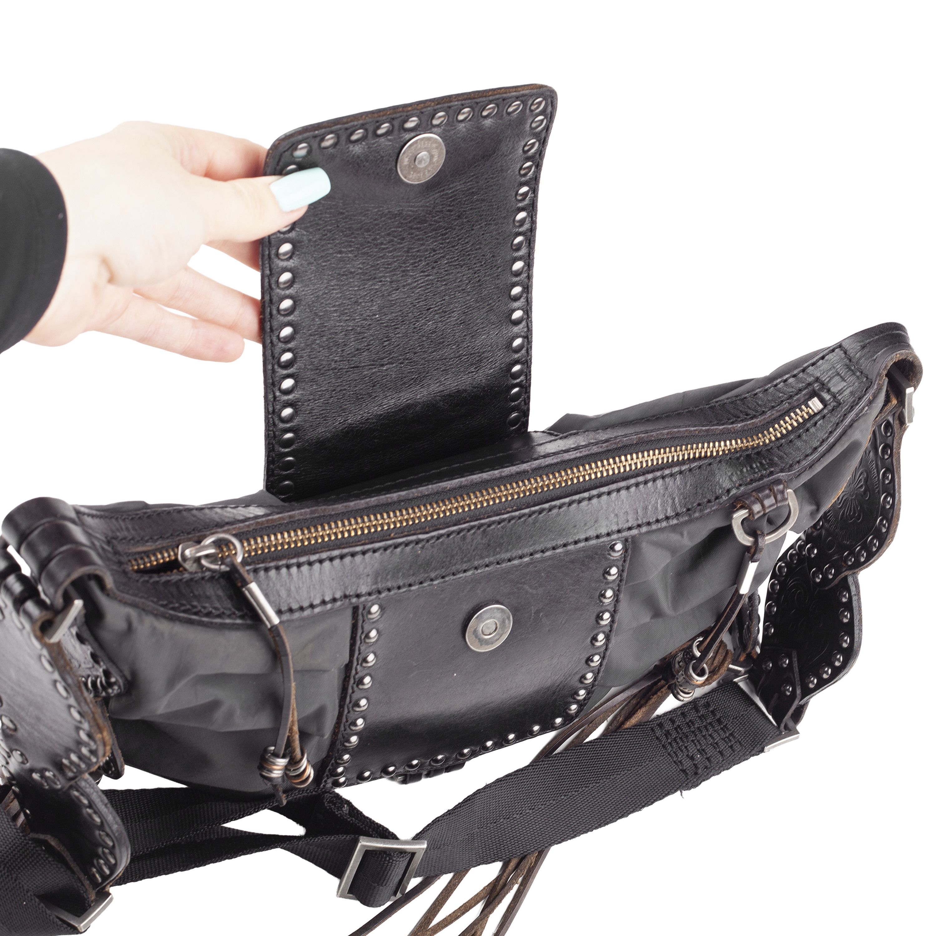 Diesel RARE Diesel Medieval Crossbody Black Bag Size ONE SIZE - 4 Thumbnail
