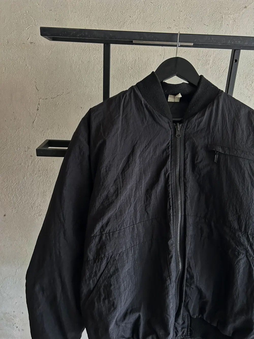Japanese Brand × Junya Watanabe Vintage Junya Watanabe Issey Miyake Style Bomber Jacket Size US M / EU 48-50 / 2 - 2 Thumbnail
