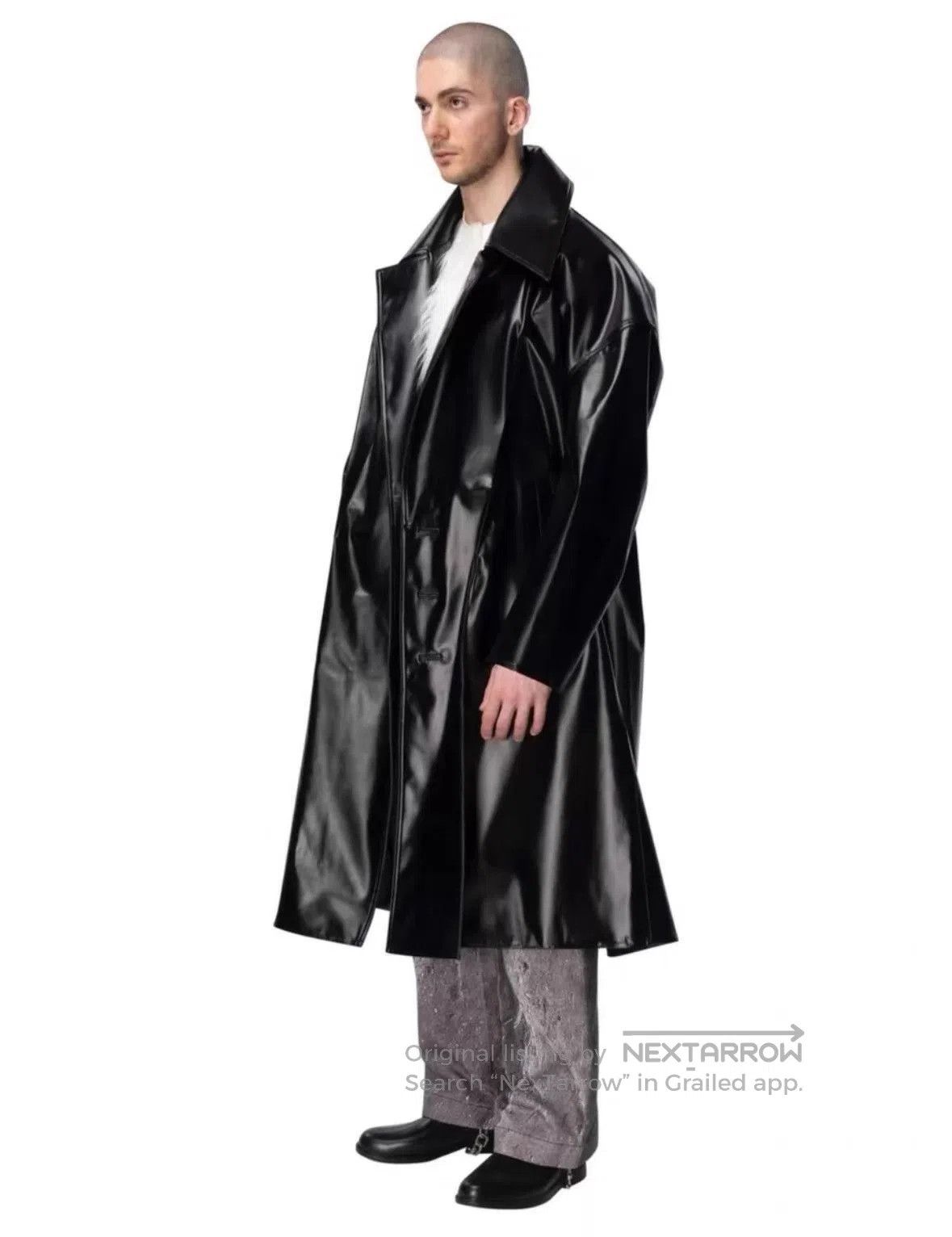 Ximon Lee Black Long Heavy Coat Size M. Size US M / EU 48-50 / 2 - 3 Thumbnail