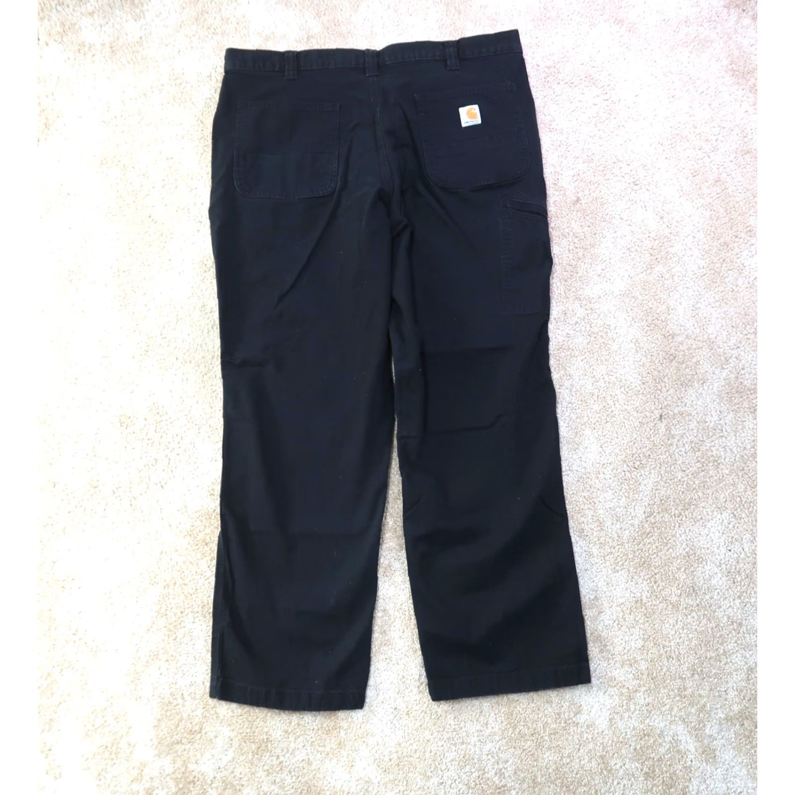 Carhartt VINTAGE Carhartt Relaxed Straight Rigby Dungaree Pants Men 40x30 Black canvas workwear Carhartt 5-Pocket Design Bag? Size US 40 / EU 56 - 6 Thumbnail