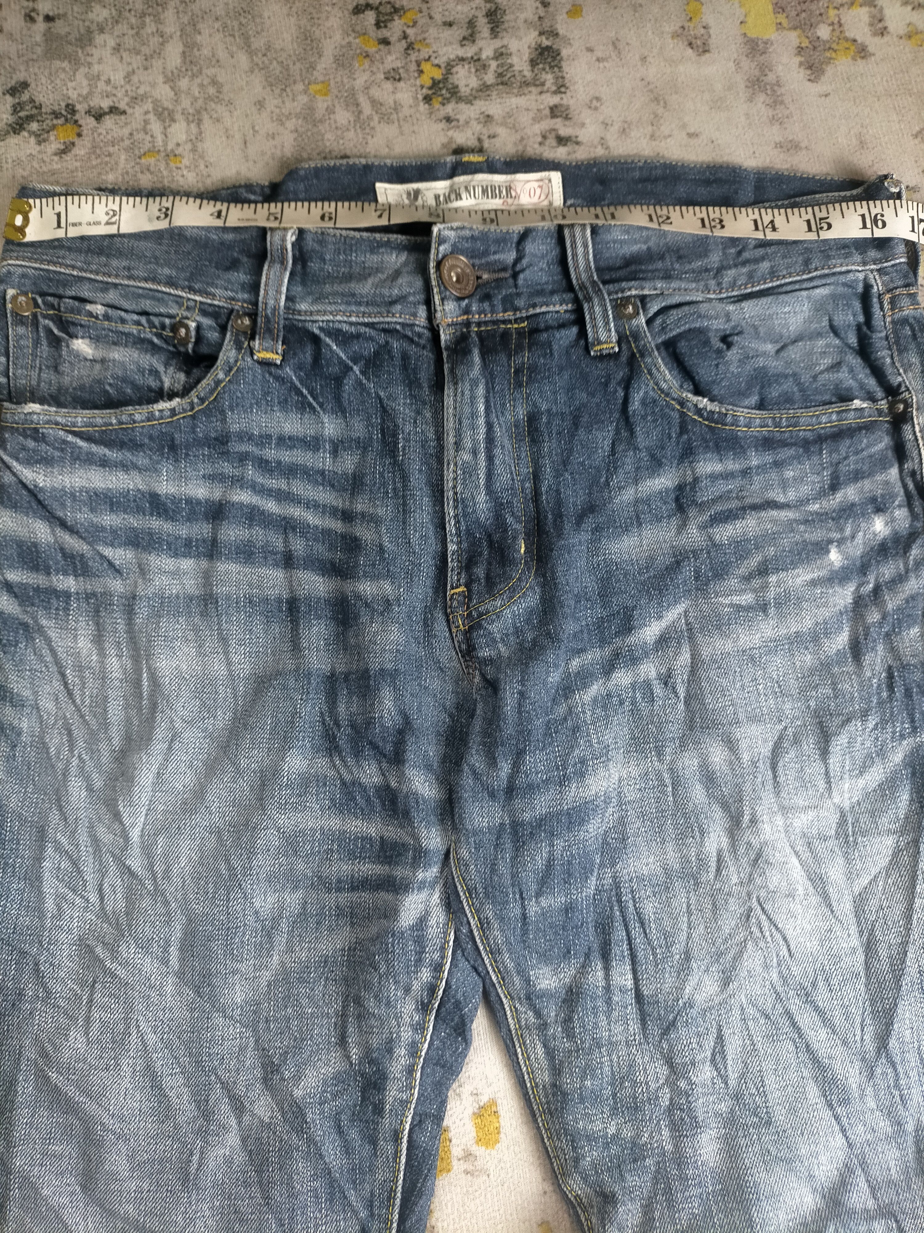 Tornado Mart 90s Flared Back Number Washed Jeans Size US 32 / EU 48 - 8 Thumbnail