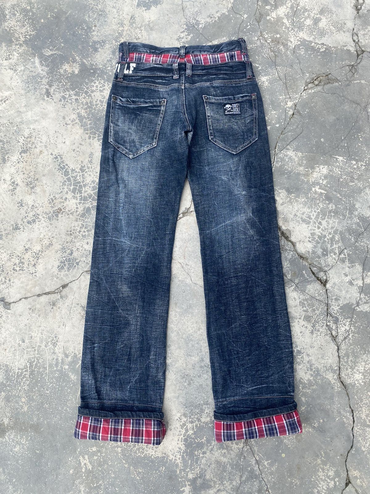 If Six Was Nine × Japanese Brand DIRTY WOLF Double Waist Jeans Size US 27 - 2 Thumbnail