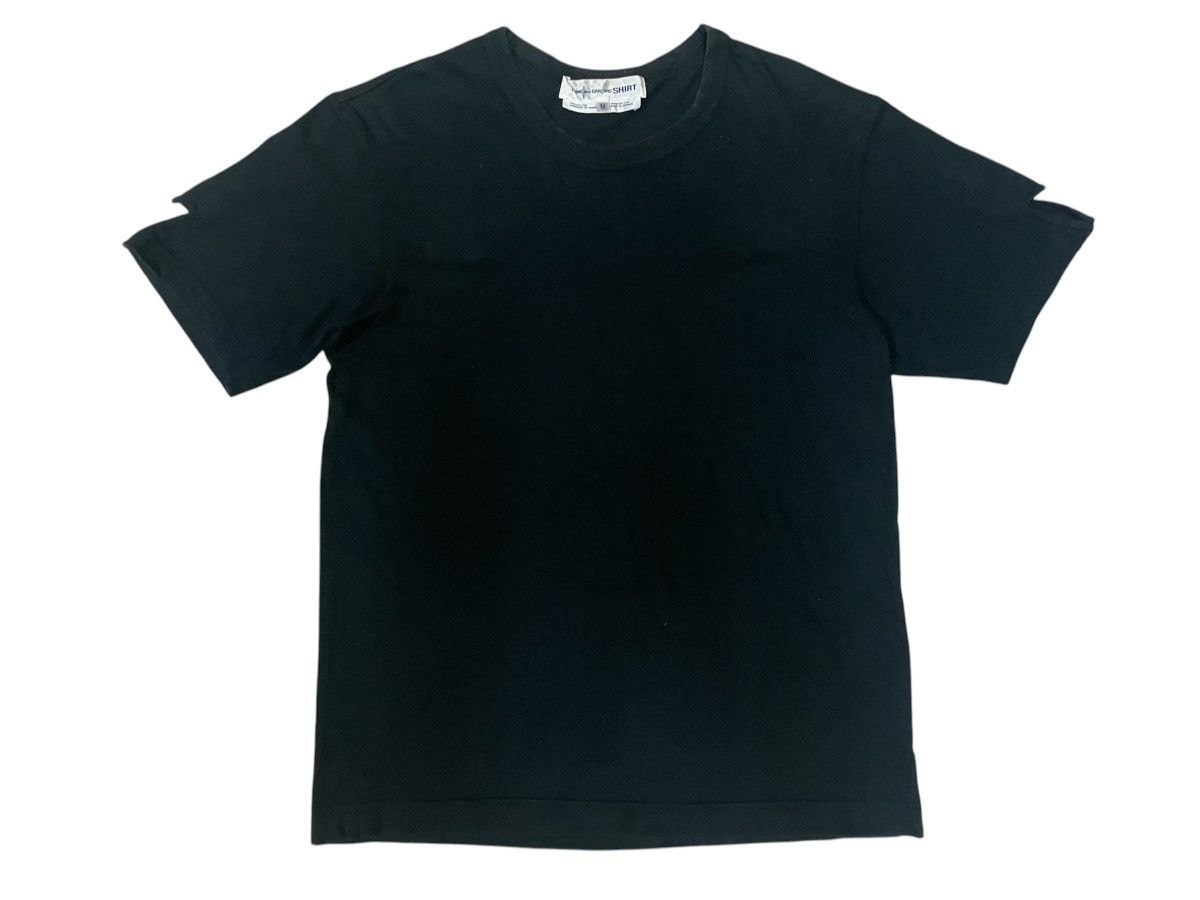 Comme des Garcons × Designer × Japanese Brand Comme Des Garcons S12160 Black Plain Tshirt Size US M / EU 48-50 / 2 - 1 Thumbnail