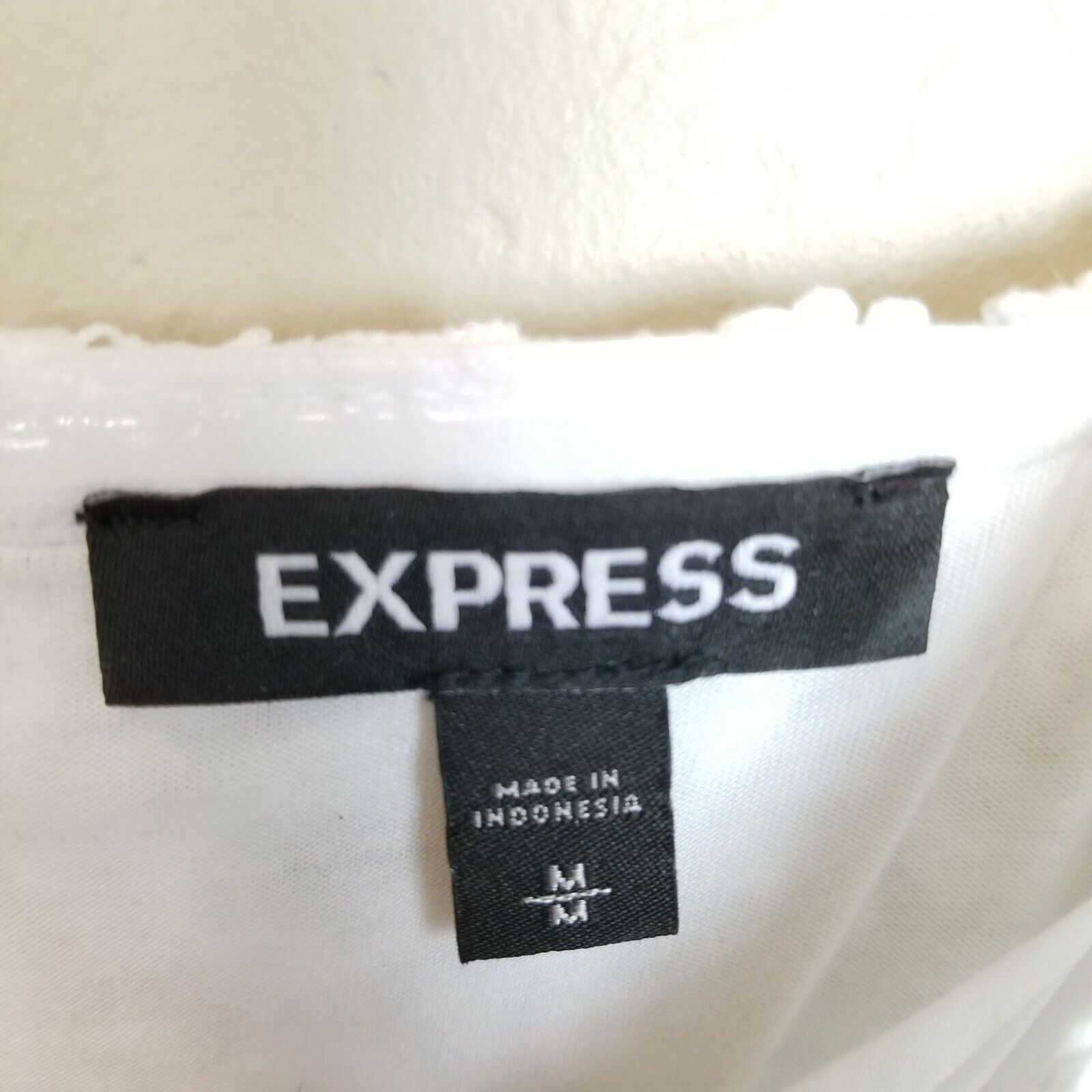 Express Express Womens Off Shoulder Crochet Lace Midi Dress Size M Size M / US 6-8 / IT 42-44 - 6 Thumbnail
