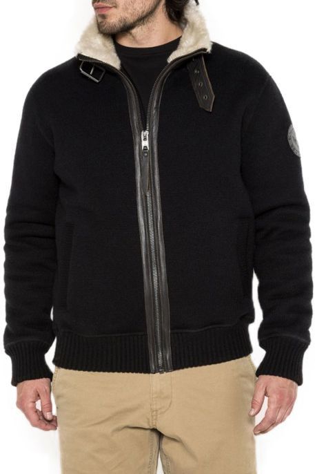 Schott SCHOTT NYC MEN'S SHELTER PLAIN KNIT SHERPA JACKET Size US L / EU 52-54 / 3 - 22 Thumbnail