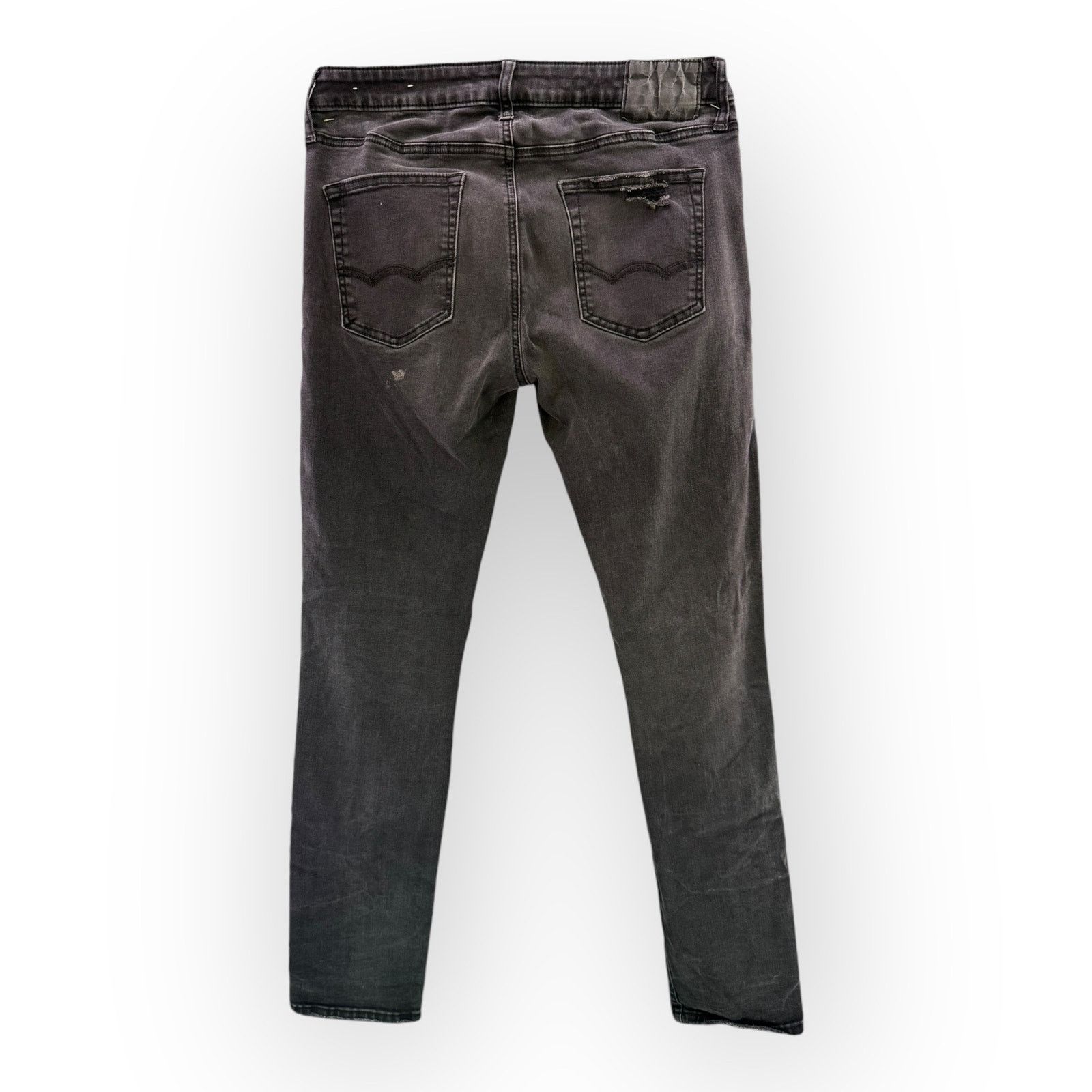 American Eagle Outfitters American Eagle Slim Straight Jeans Men's 31x32 Black Size US 31 - 3 Thumbnail