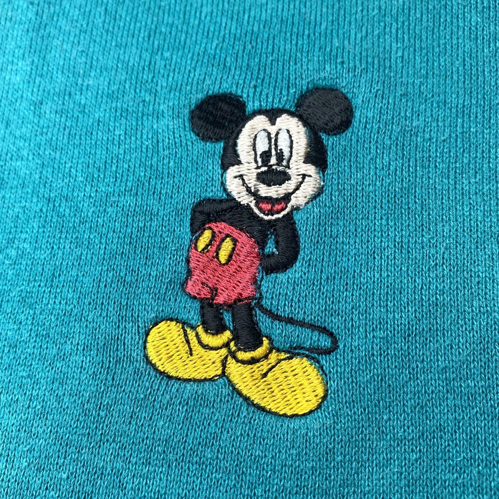 Disney VINTAGE Disney Designs Sweatshirt 2XL Unisex Adults Embroidered Mickey Green USA Made 90s RARE Size US XXL / EU 58 / 5 - 3 Thumbnail