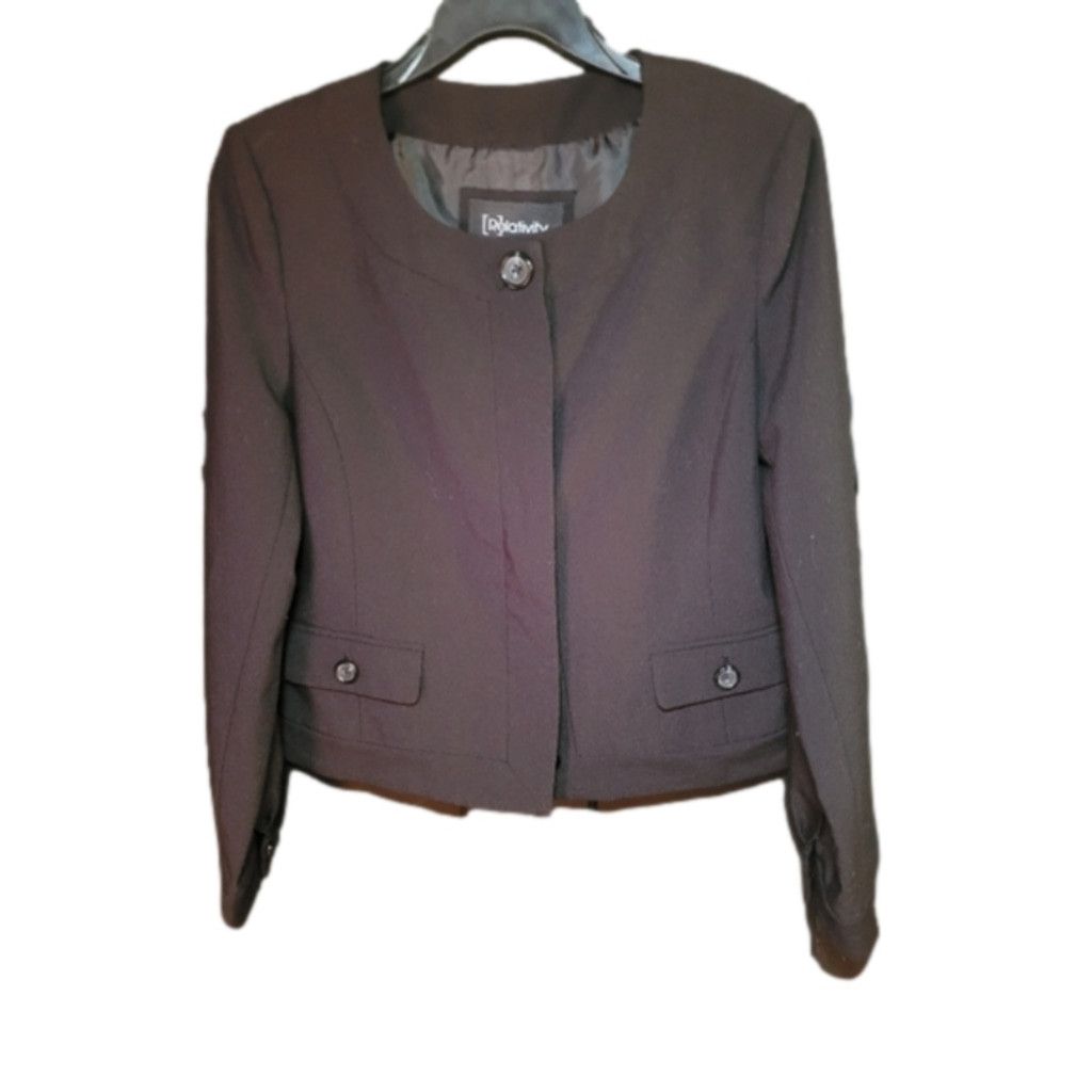 Reason Relativity, Black blazer, fully lined, 2 pks nwot Small Size XS / US 0-2 / IT 36-38 - 1 Thumbnail