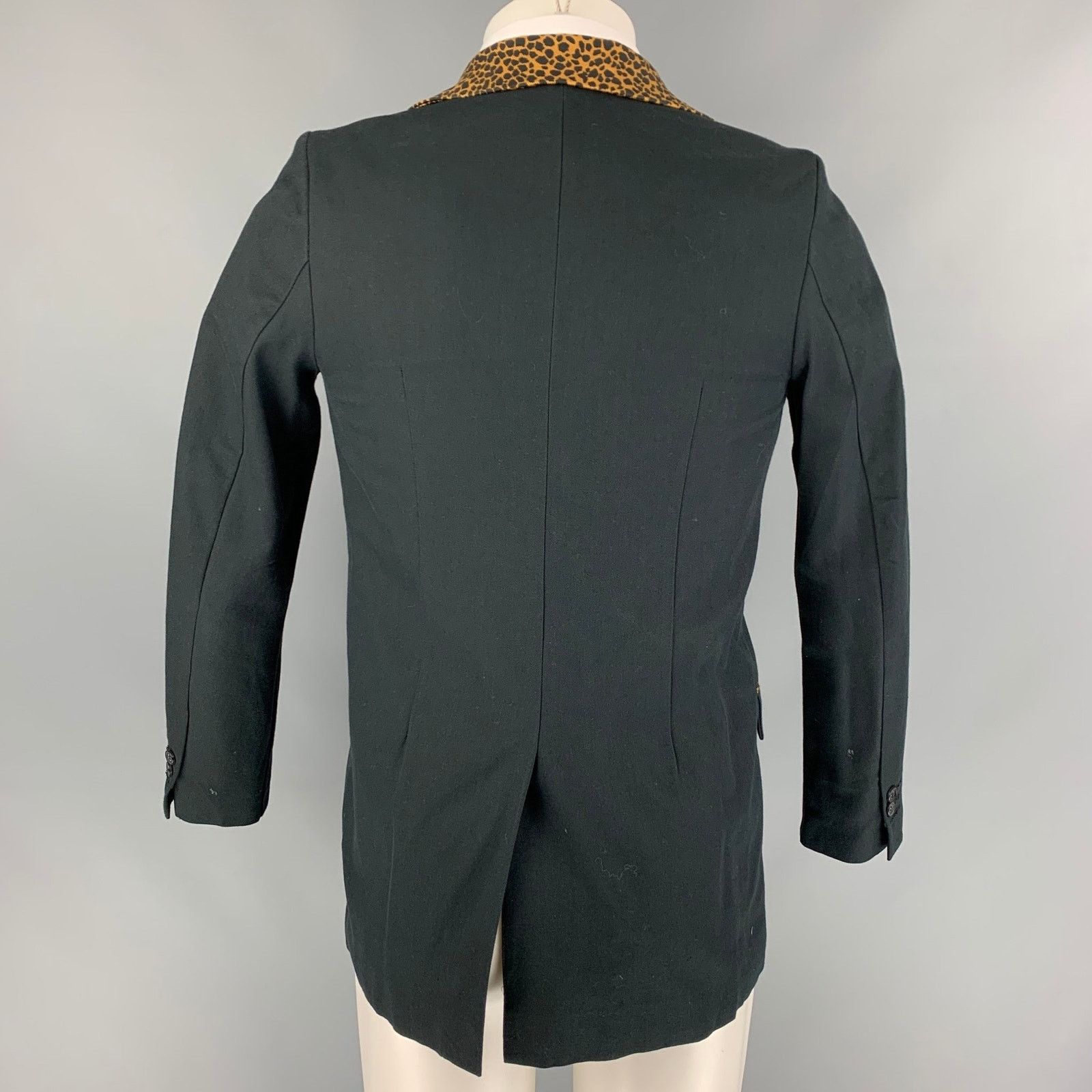 Current/Elliot Size S Black & Tan Cotton / Wool Sport Coat Size 36R - 4 Thumbnail