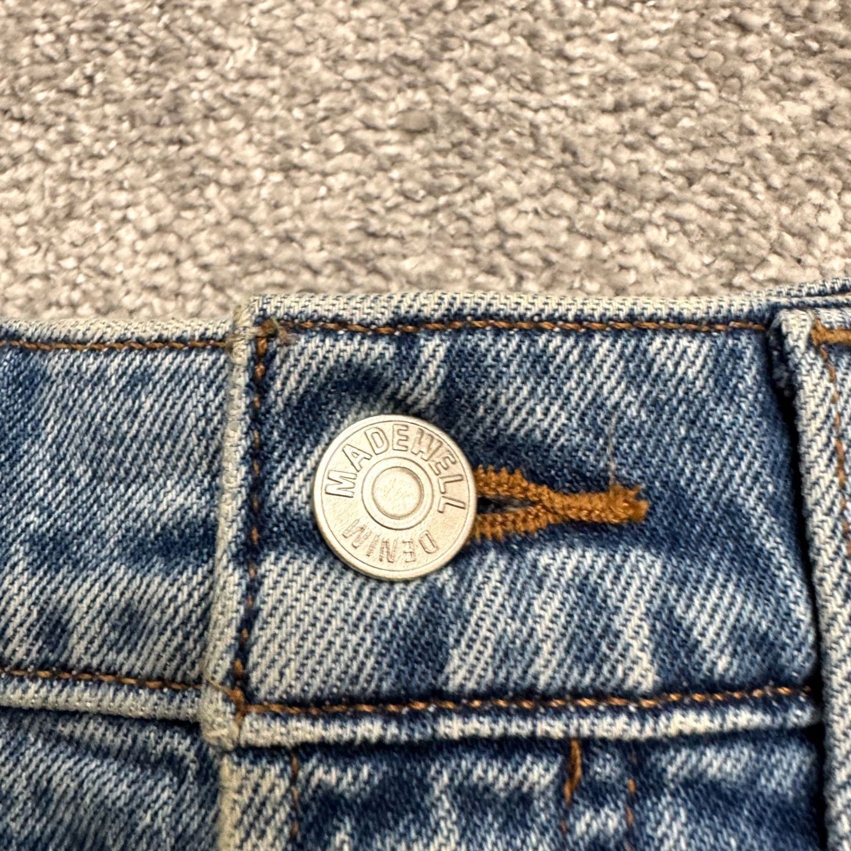 Madewell Madewell Jeans The Perfect Vintage Straight Denim Womens 27 High Rise Distressed Blue 5-Pocket Regular Fit City Grunge Classic Mens Womens Girls Size 27" / US 4 / IT 40 - 5 Thumbnail