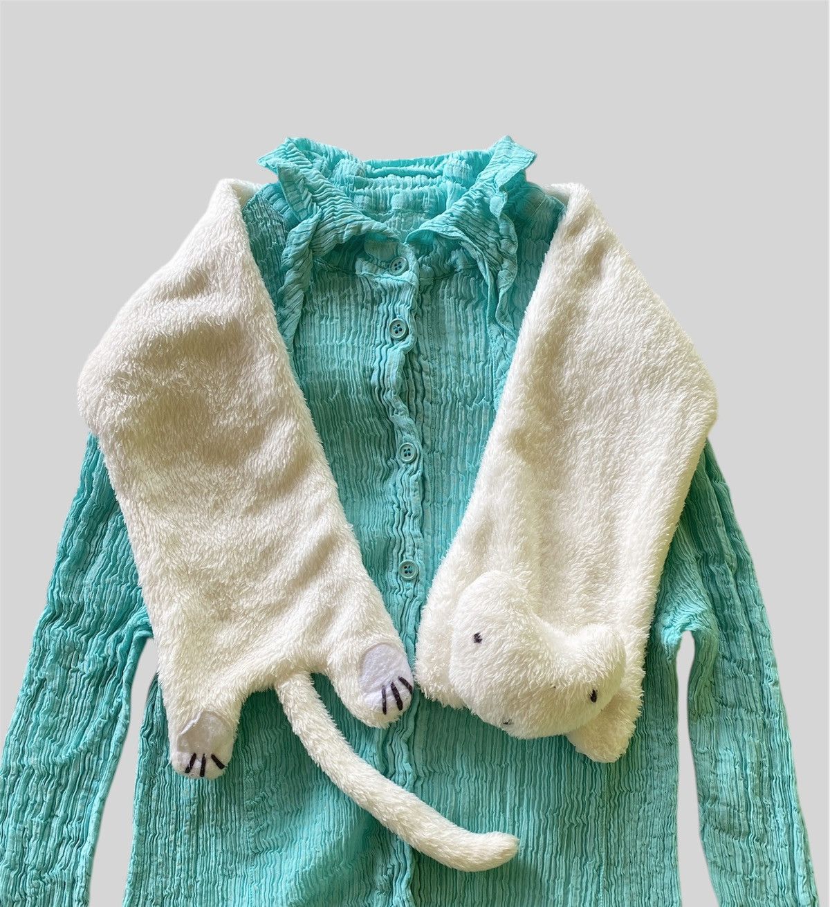 Tsumori Chisato GRAILS❗️Vintage Tsumori Chisato Fluffy Cats Neck Warmer Size ONE SIZE - 1 Thumbnail