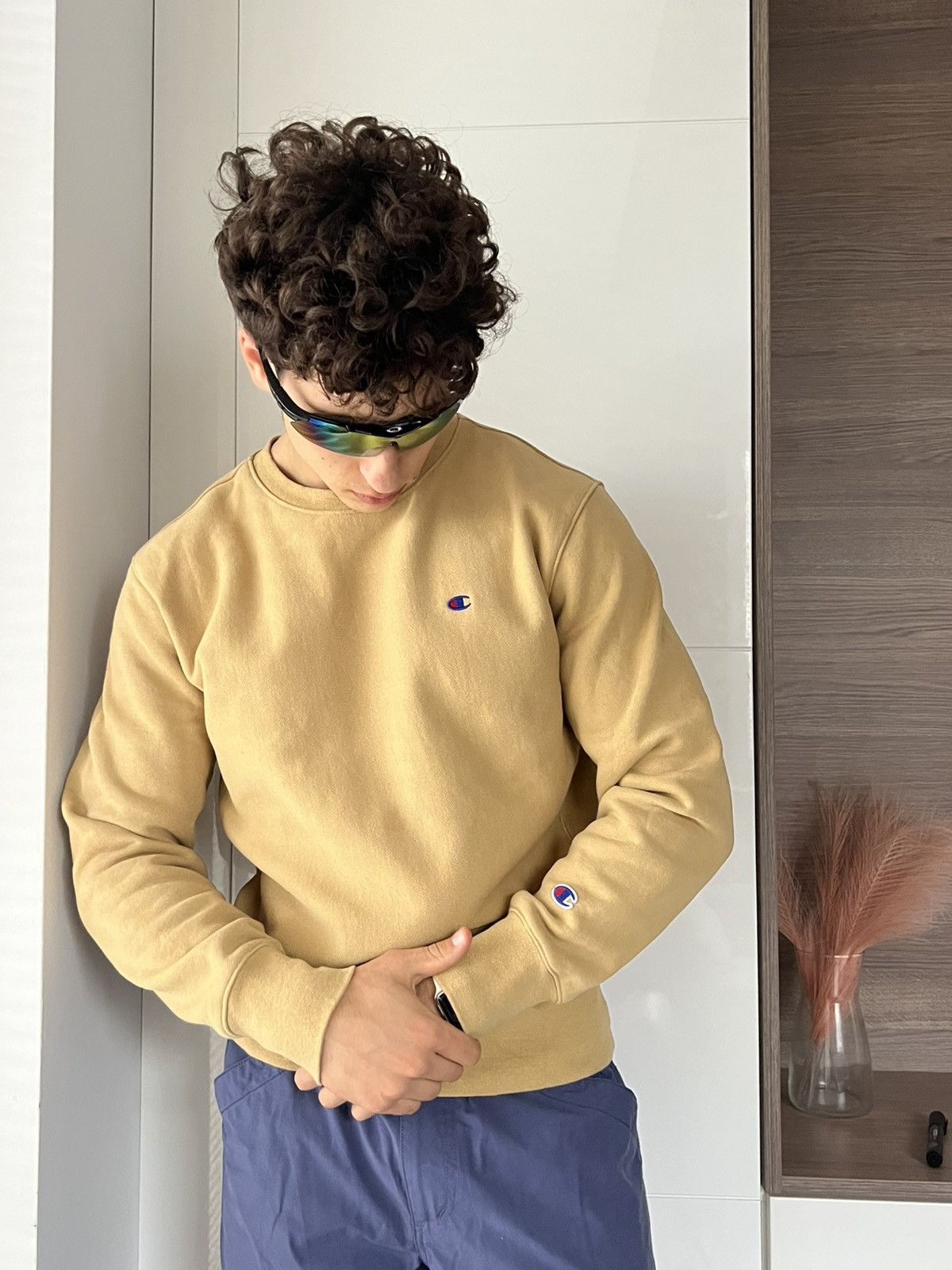 Champion × Japanese Brand × Other ‼️Champion Knit Logo Heavy Cotton Crew neck Sweatshirt‼️ Size US L / EU 52-54 / 3 - 2 Thumbnail