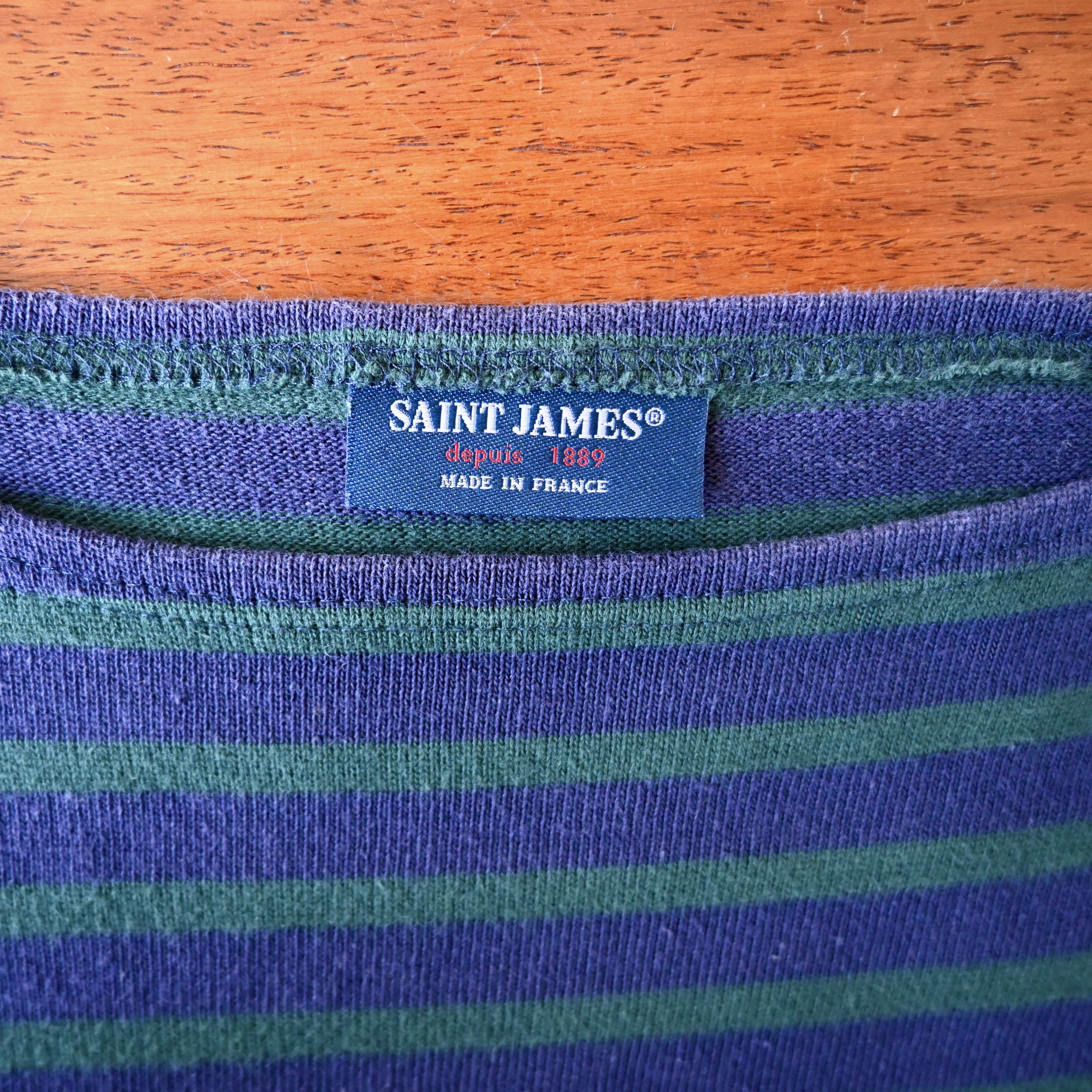 Saint James SAINT JAMES "GUILDO" heavyweight cotton breton shirt, 4/M Size US M / EU 48-50 / 2 - 10 Thumbnail