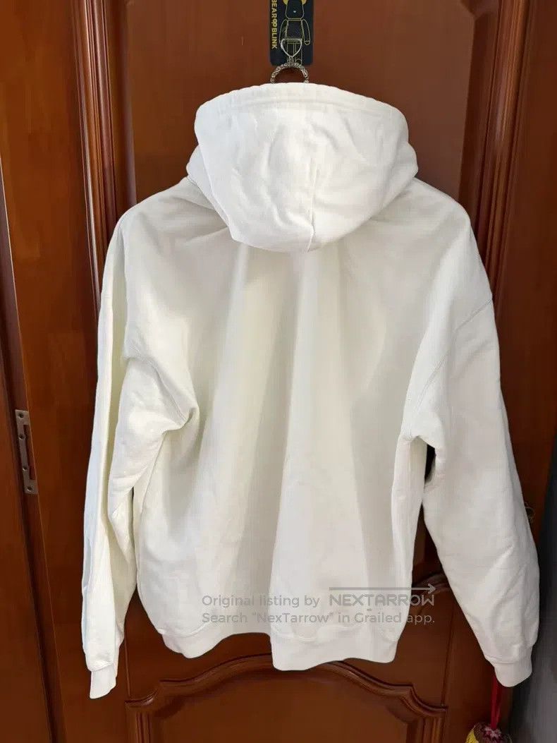 Balenciaga Balenciaga White Hooded Logo Sweatshirt - Size L Size US L / EU 52-54 / 3 - 2 Thumbnail