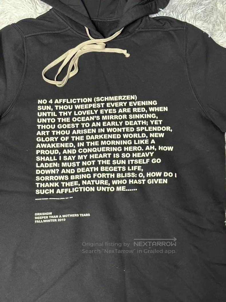 Rick Owens Rick Owens 19fw hoodie Size US XS / EU 42 / 0 - 2 Thumbnail