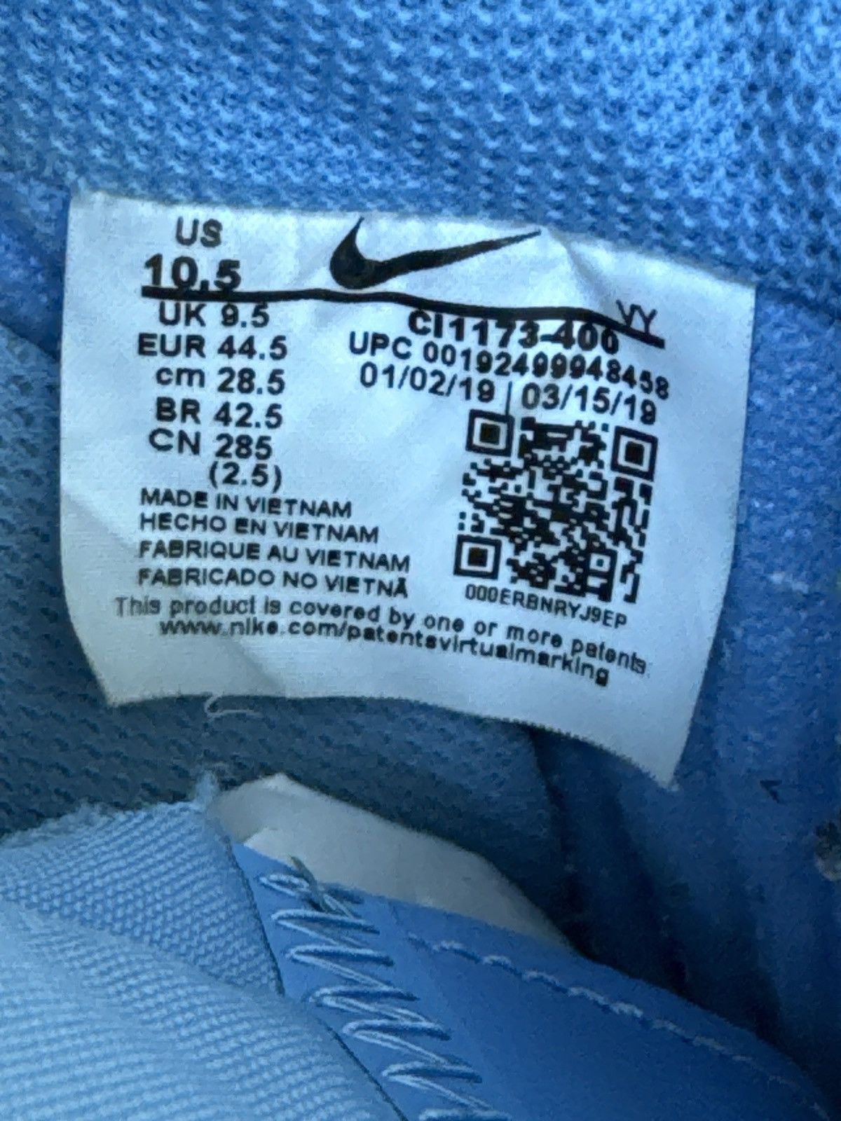 Nike × Off-White Nike Air Force 1 Low '07 x Off-White MCA OG All CLEAN Size US 10.5 / EU 43-44 - 10 Thumbnail