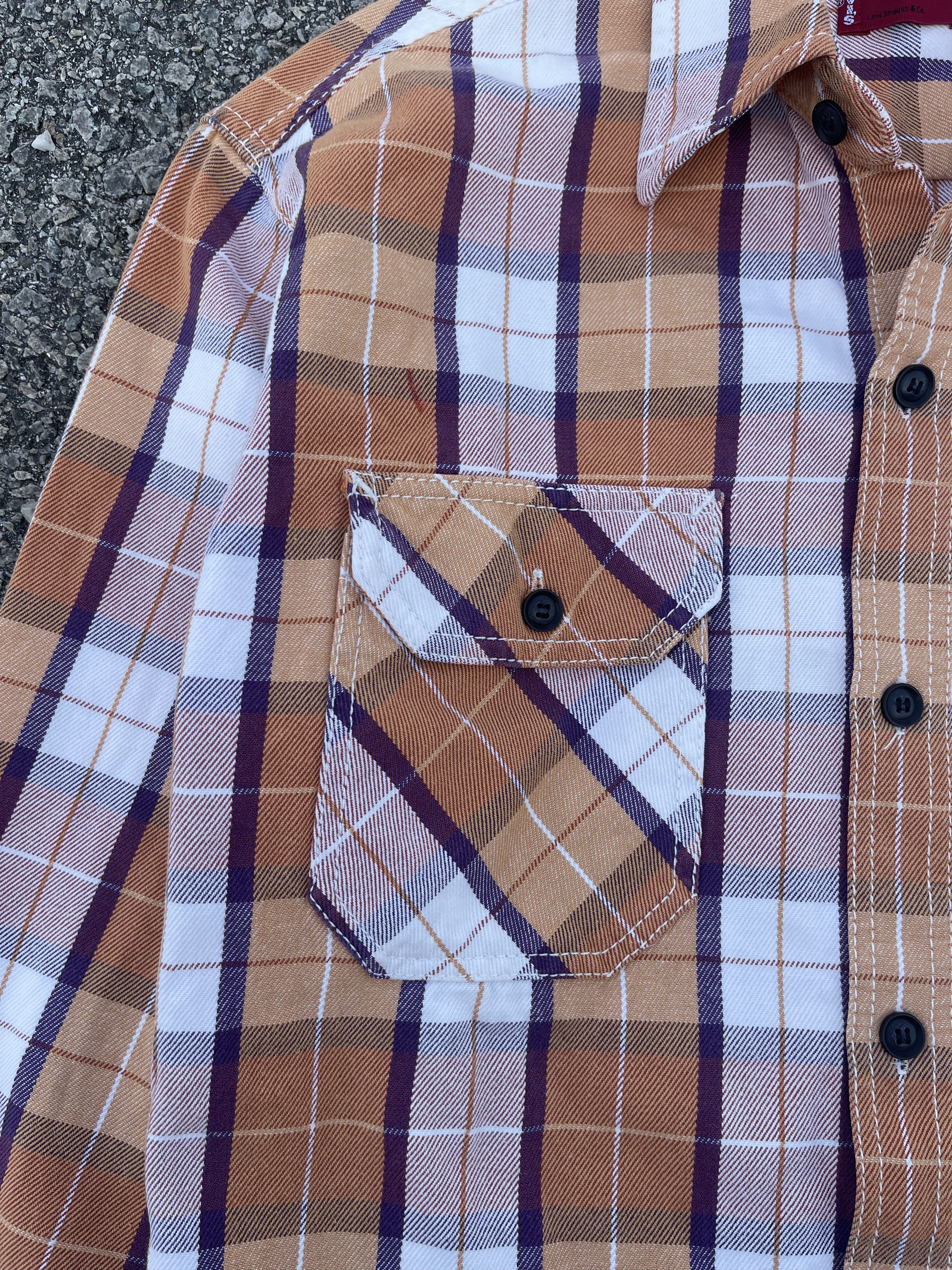 Flannel × Levi's Levis Ultra Heavy Double Pocket Checked Flannel Travis Scott Size US L / EU 52-54 / 3 - 8 Thumbnail