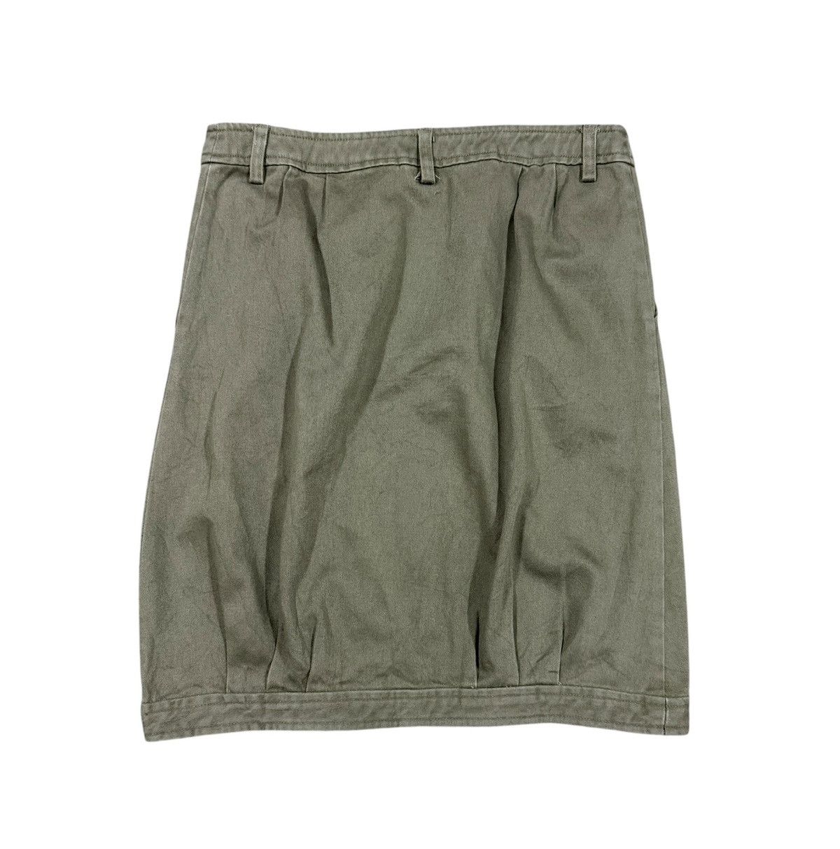 A.P.C. Vtg✅A.P.C Rue De Fleurus Olive Green Button Ups Mini Skirt Size 26" / US 2 / IT 38 - 2 Thumbnail