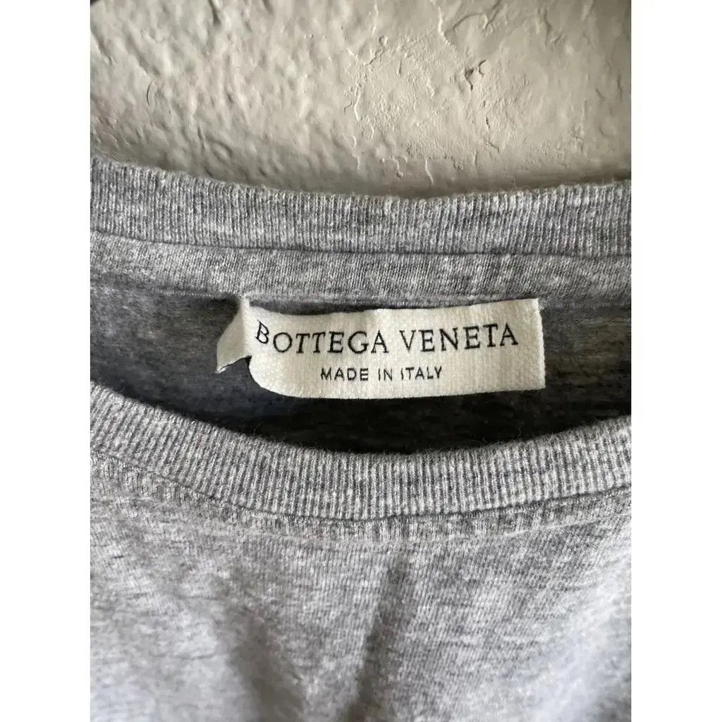 Bottega Veneta Bottega Veneta - Grey T-shirt w Bottega stitching Size US S / EU 44-46 / 1 - 4 Thumbnail