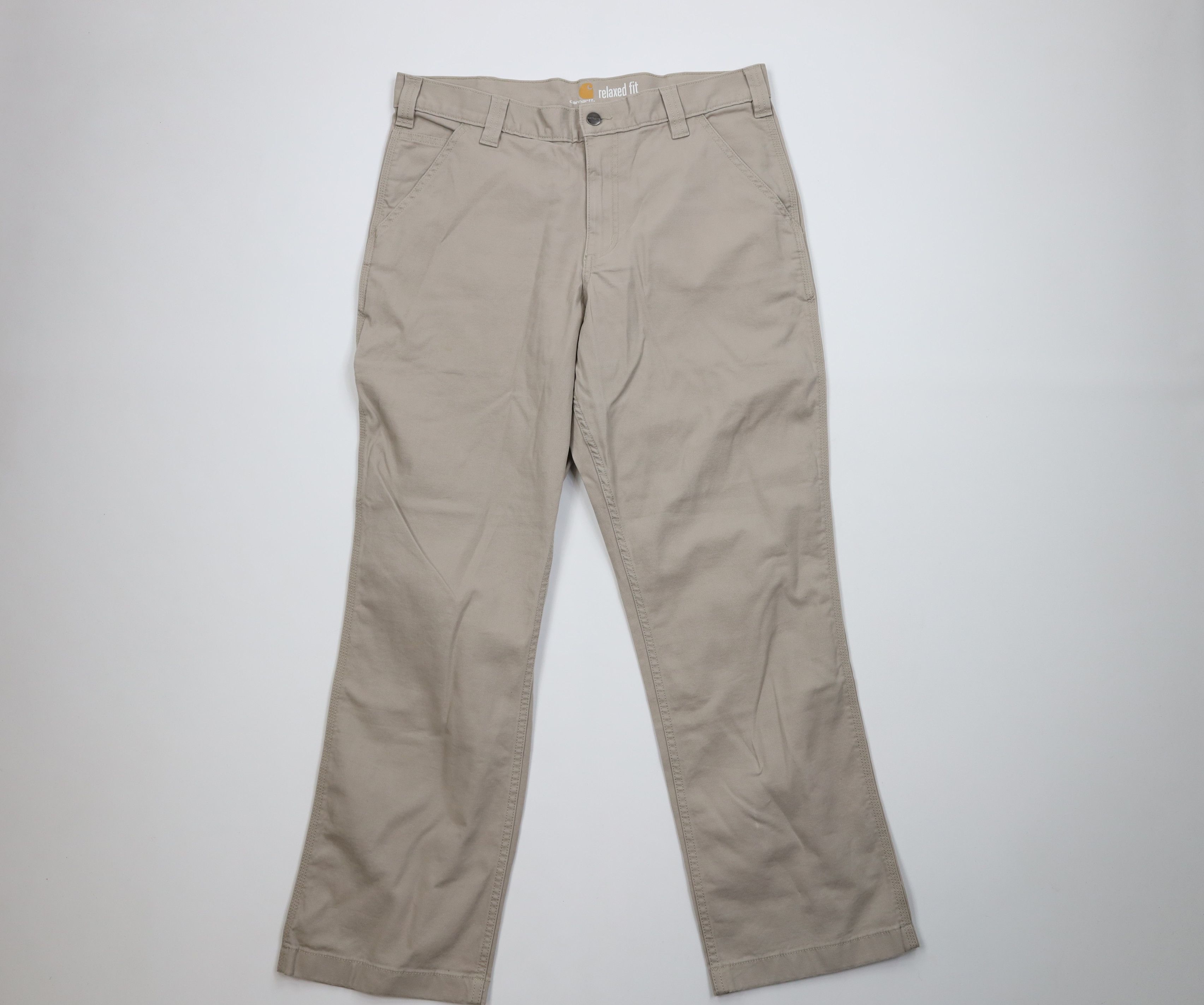 Carhartt Vintage Y2K Carhartt Fit Stretch Wide Leg Pants Beige Size US 34 / EU 50 - 1 Thumbnail