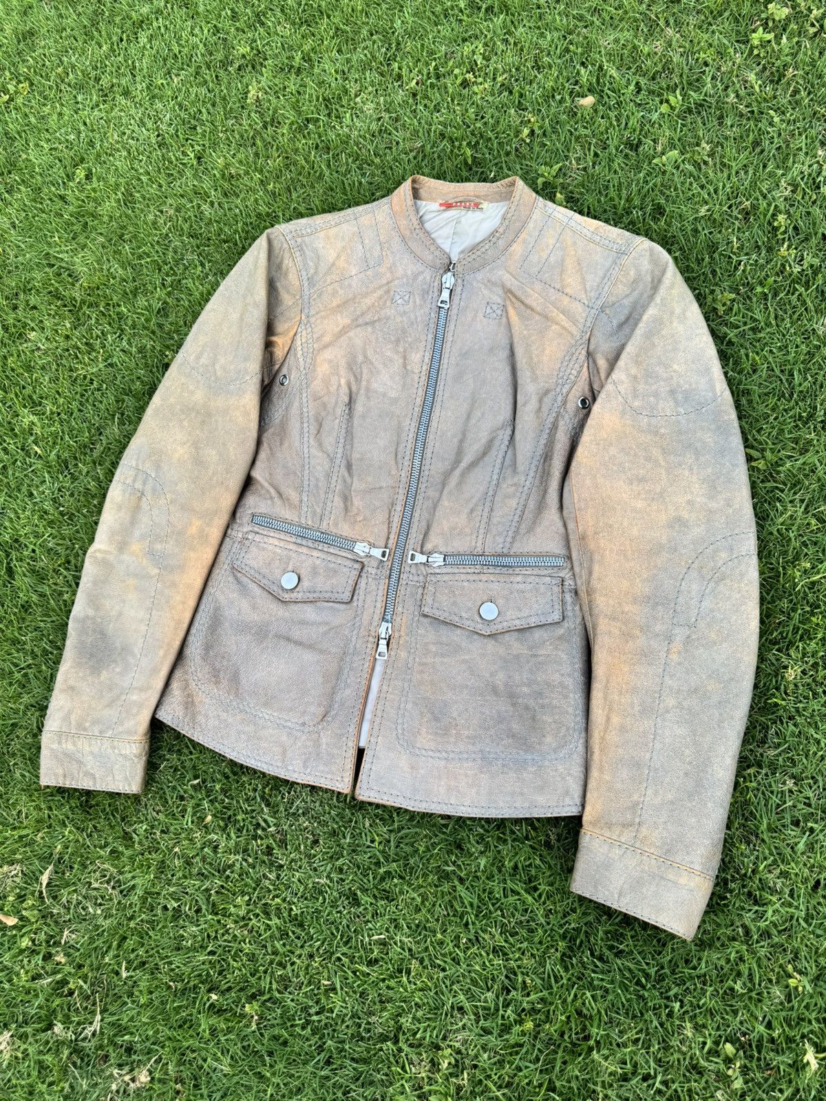 Prada Vintage Prada leather jacket Size S / US 4 / IT 40 - 2 Thumbnail