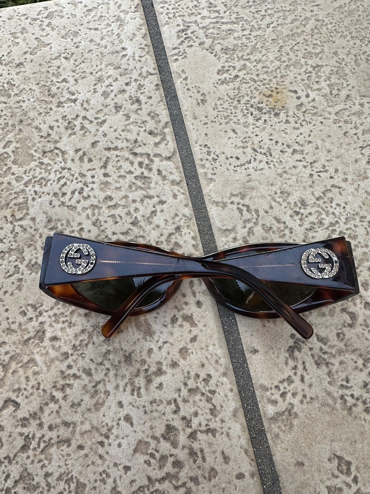 Gucci Gucci Sunglasses Brown Vintage Size ONE SIZE - 8 Thumbnail