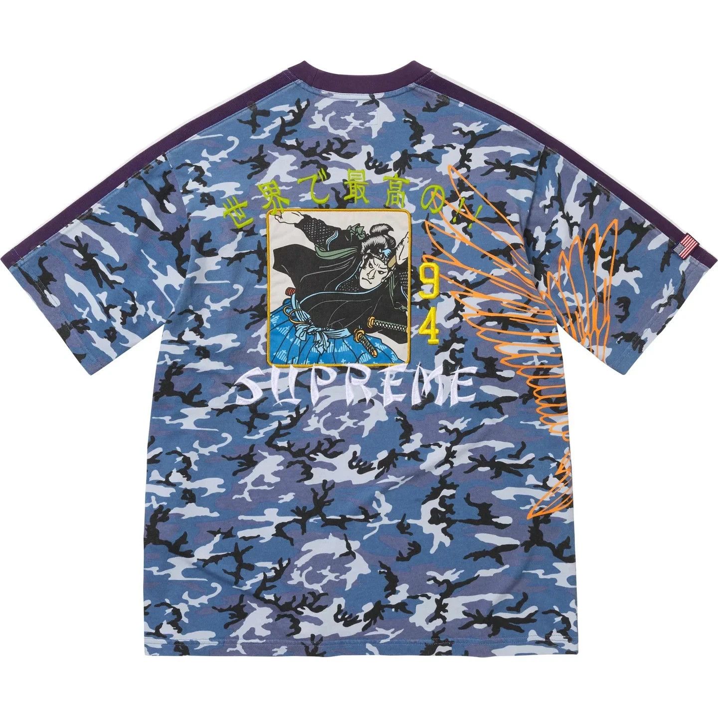 Supreme Supreme FW25 Crane Shortsleeve S/S Top Blue Camo Size Small Size US S / EU 44-46 / 1 - 4 Thumbnail