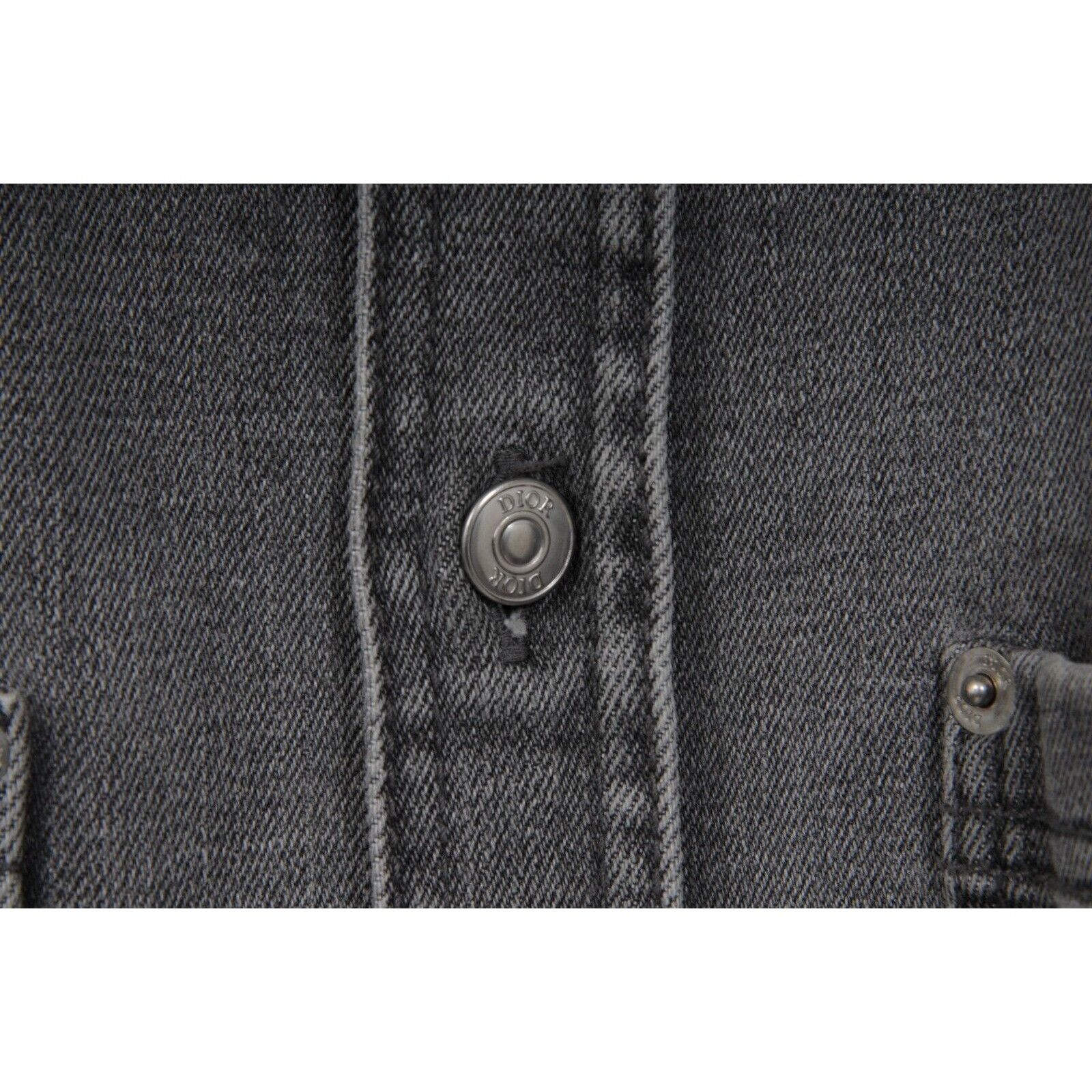 Dior Embroidered Patches Denim Button Down Shirt IT 41 Size US M / EU 48-50 / 2 - 5 Thumbnail