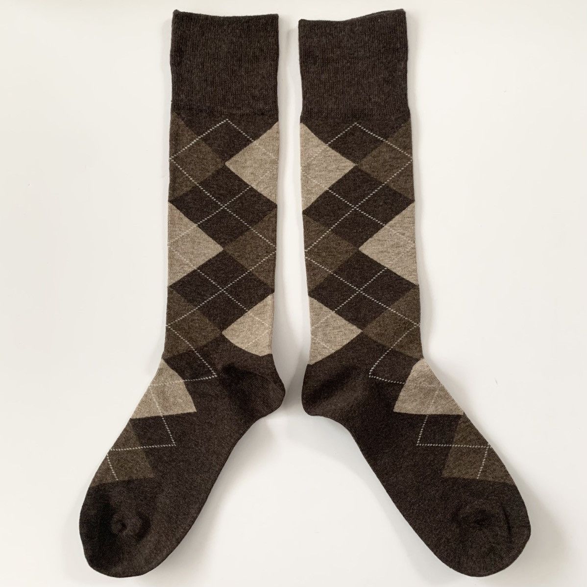Ralph Lauren Argyle brown long socks Size ONE SIZE - 4 Thumbnail