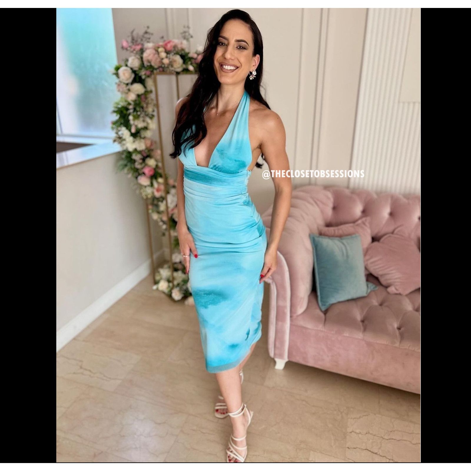 Zara ZARA BLOGGER FAVE!!! Fitted Midi Dress Size L / US 10 / IT 46 - 22 Thumbnail