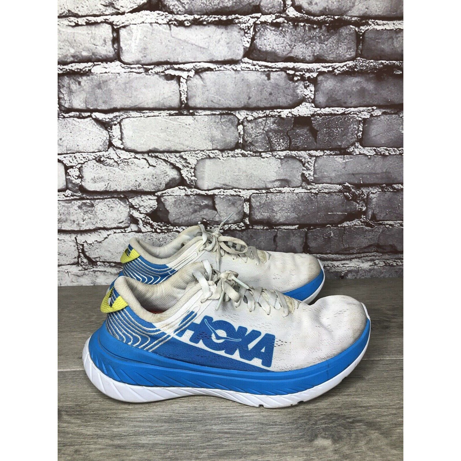 Hoka Hoka One One Carbon X Blue White Running Shoes Women 7B US/3 Size US 7 / IT 37 - 14 Thumbnail