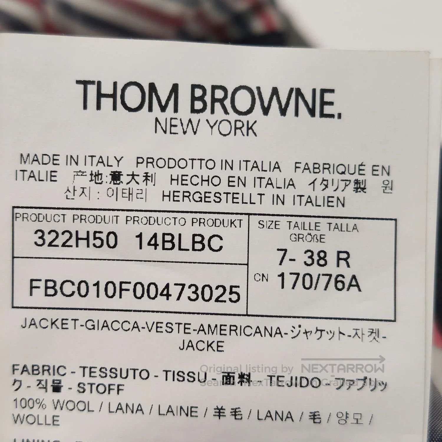 Thom Browne Thom Browne Wool Color. Size US S / EU 44-46 / 1 - 7 Thumbnail