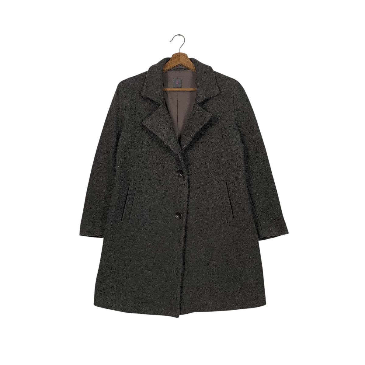 Japanese Brand 1970 SEVENTY Made in Bulgaria Wool Coat #1830-C79 Size M / US 6-8 / IT 42-44 - 1 Thumbnail