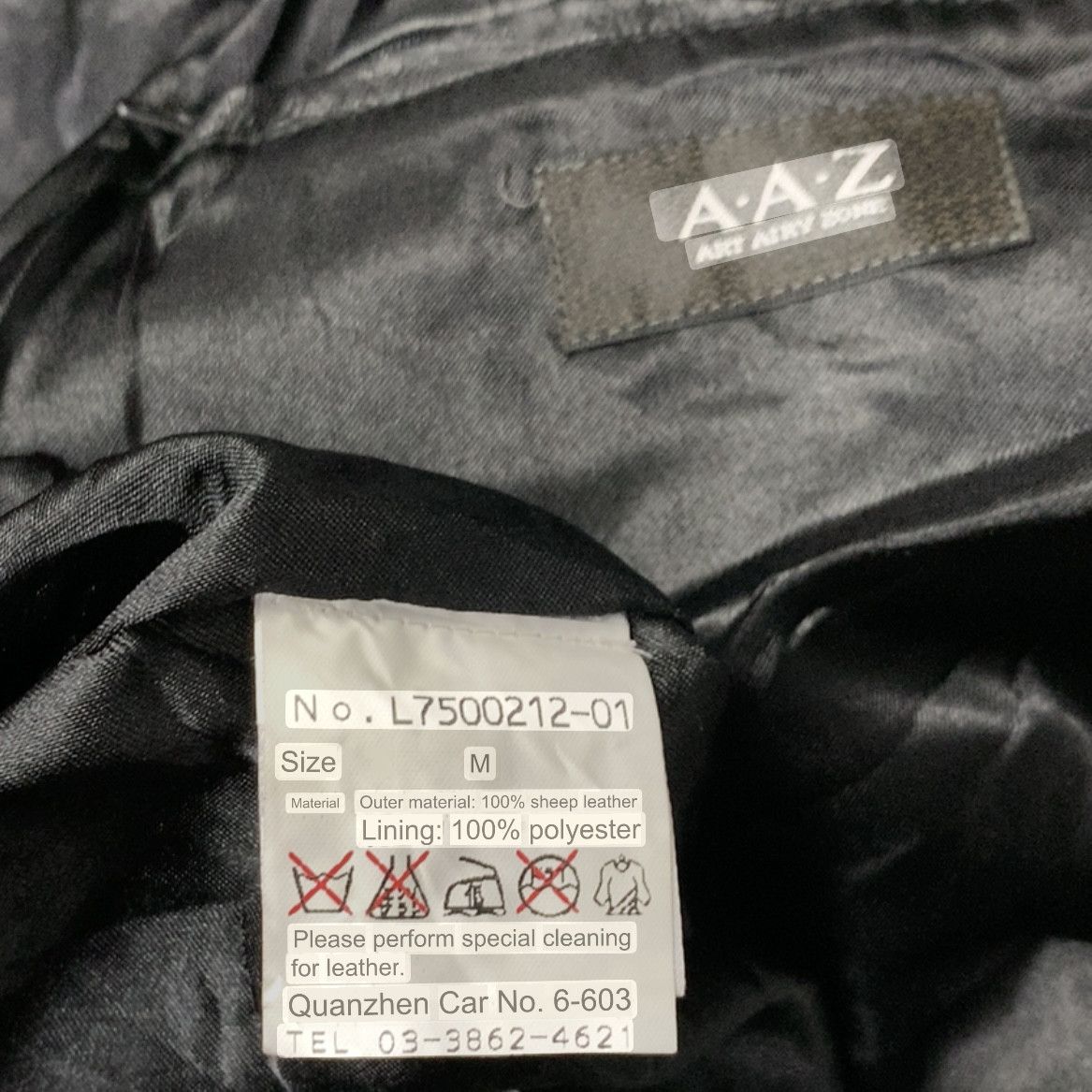 Genuine Leather A.A.Z Art Airy Zone Leather Jacket Coat Size US M / EU 48-50 / 2 - 7 Thumbnail