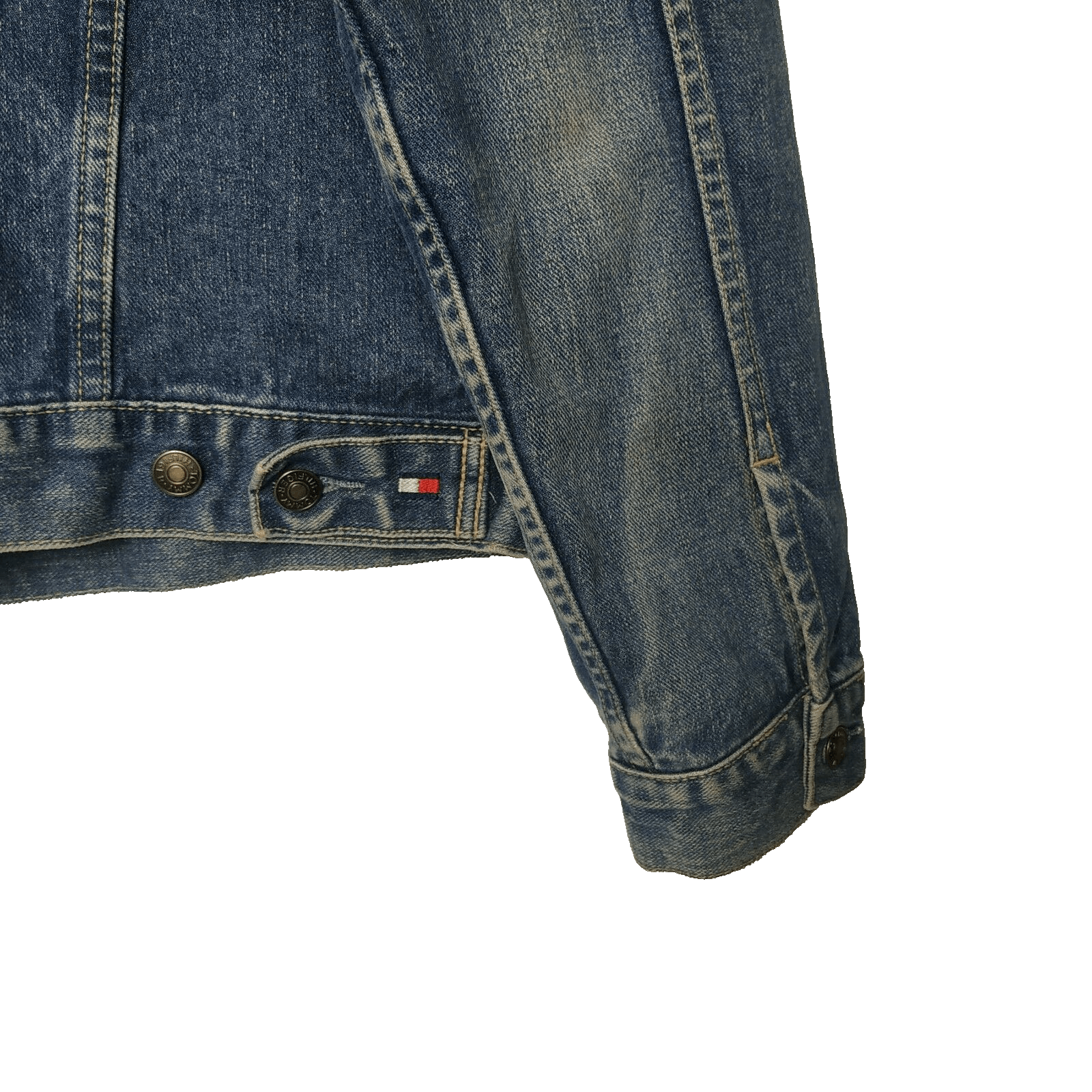 Tommy Hilfiger × Vintage Tommy Hilfiger Vtg Denim Jacket Size US L / EU 52-54 / 3 - 7 Thumbnail