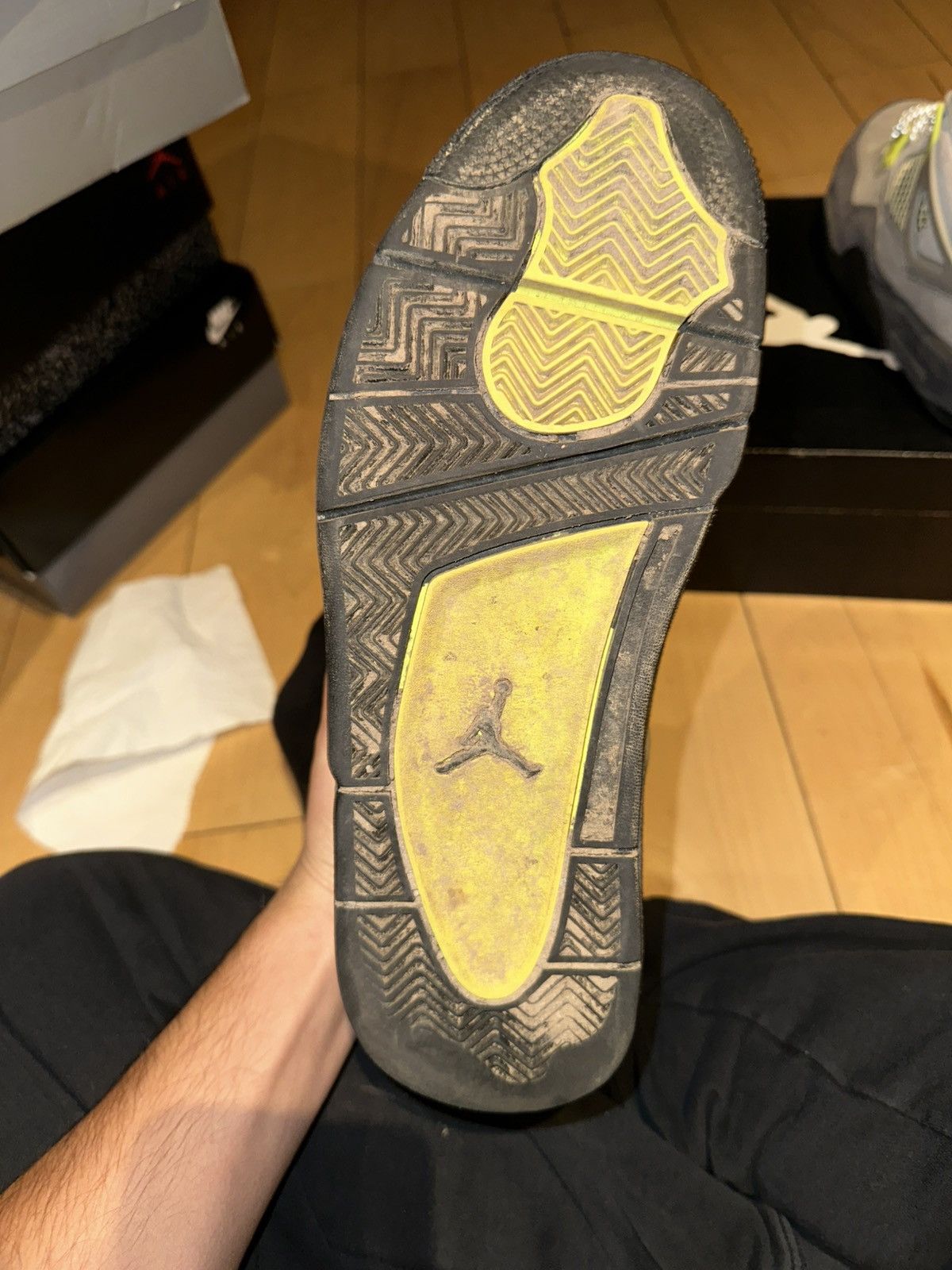 Jordan Brand Jordan 4 Neon Size US 10 / EU 43 - 6 Thumbnail