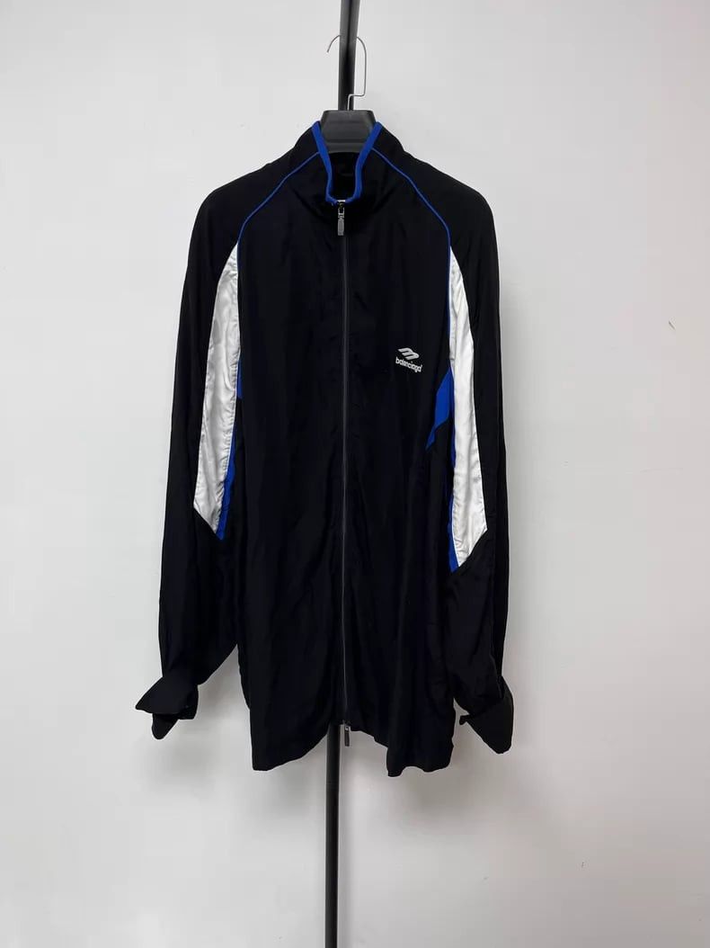 Balenciaga Balenciaga Letter logo Print Zip Stand Collar Long (L) | Grailed