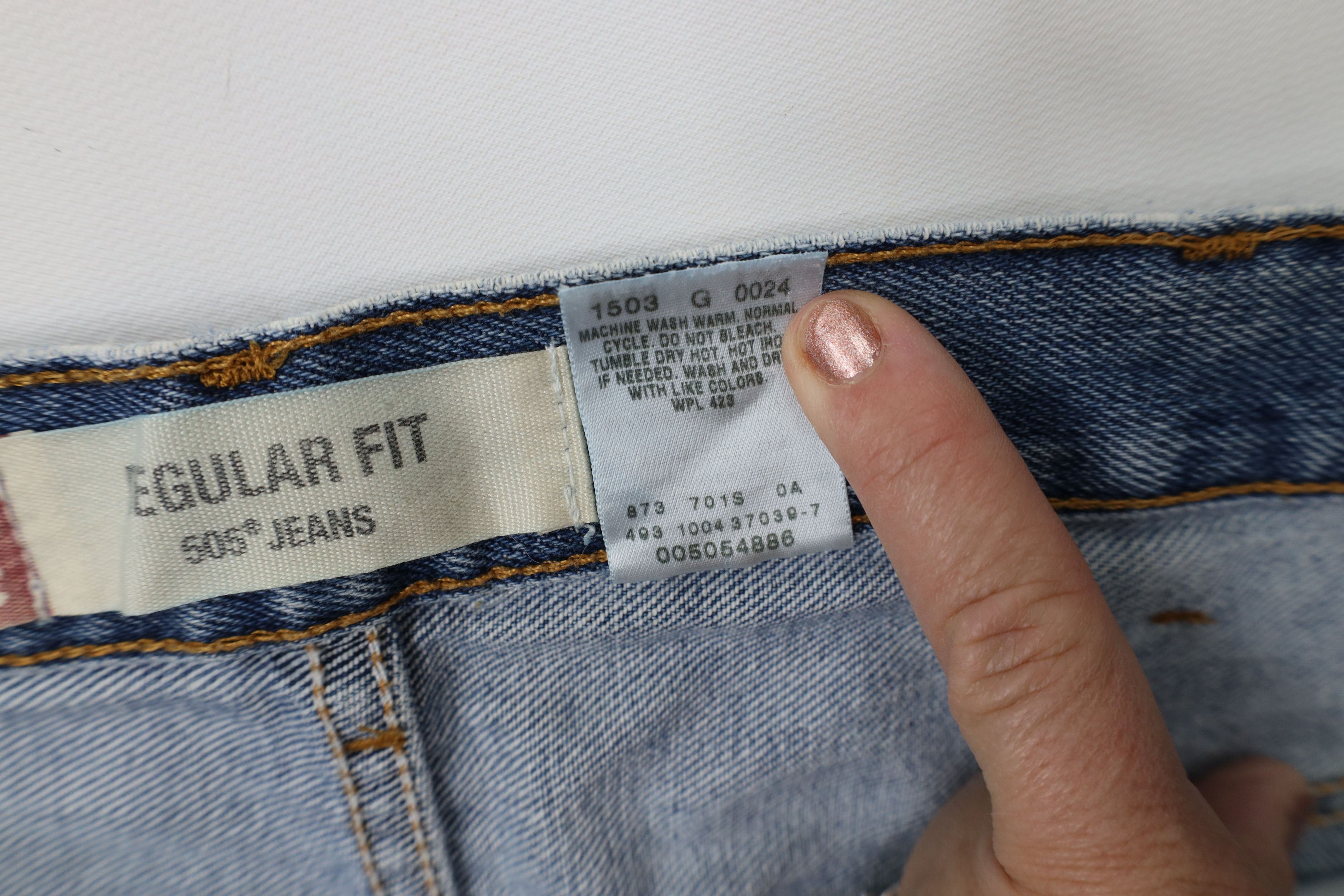 Levi's Vintage Y2K 2004 Levis 505 Regular Straight Leg Jeans Blue Size US 40 / EU 56 - 9 Thumbnail
