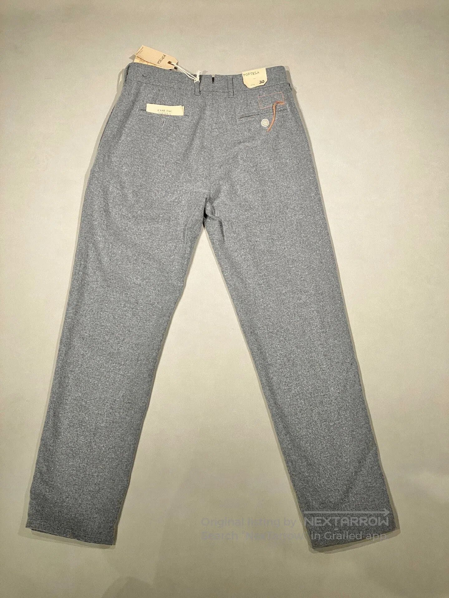Fortela FORTELA Italy Light Gray Wool Pants. Size US 30 / EU 46 - 2 Thumbnail
