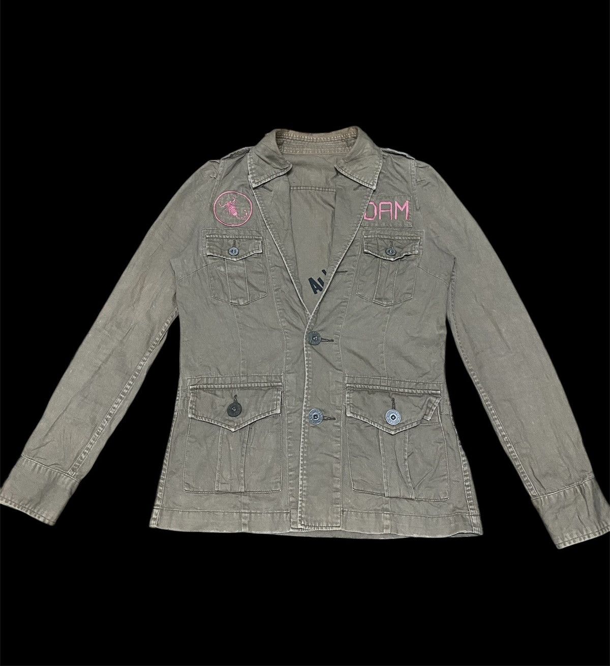 Hysteric Glamour Hysteric Glamour Peanut Butter Motherfxxker Army Jacket Size US S / EU 44-46 / 1 - 2 Thumbnail