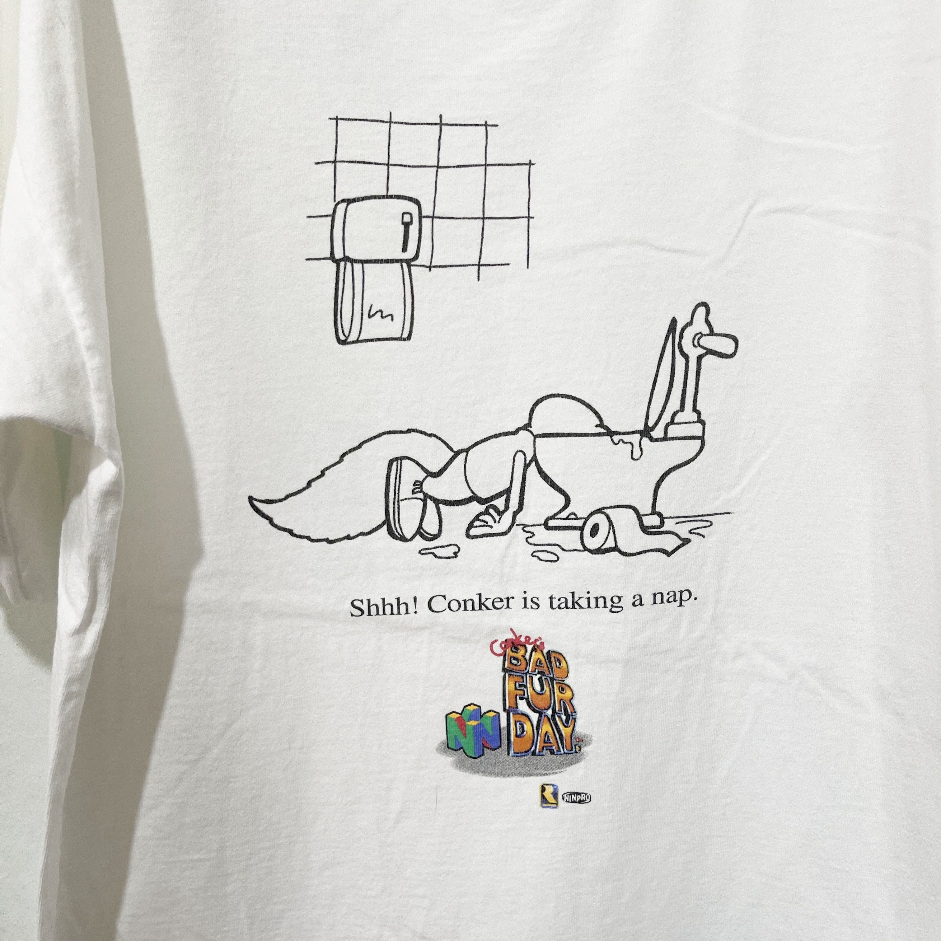 Nintendo Vintage 2001 Conker's Bad Fur Day Nintendo Shirt Size US L / EU 52-54 / 3 - 2 Thumbnail