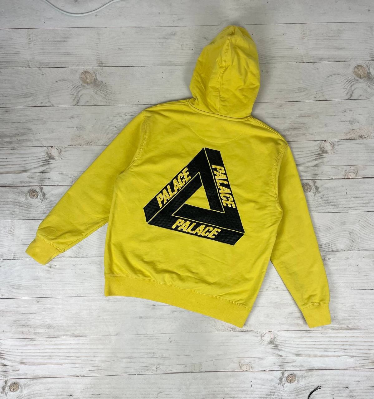 Yellow sculptured palace pullover hoodie