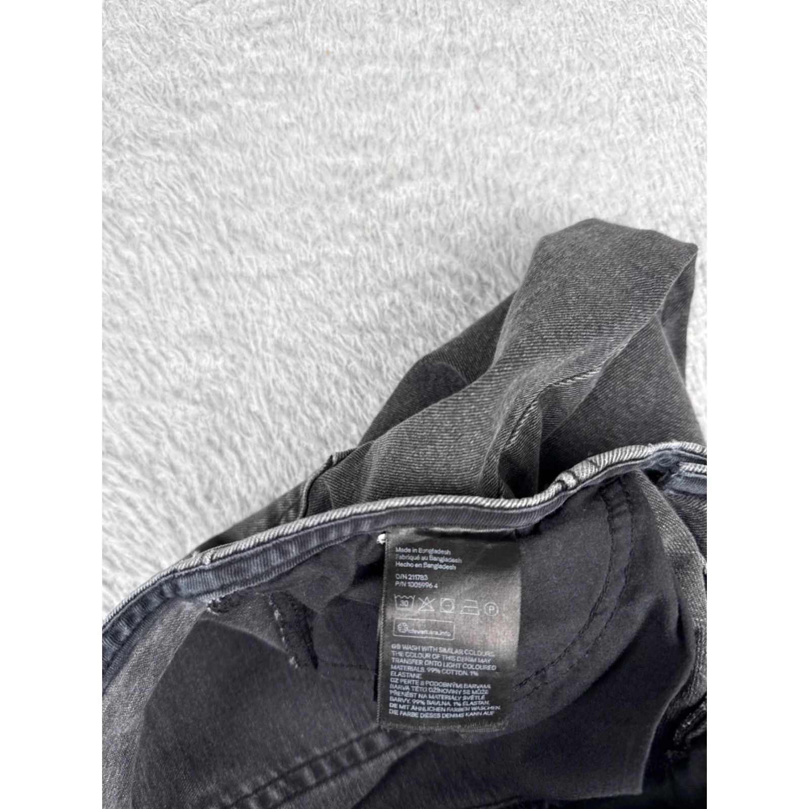 Vintage Divider Jeans Womens 6 Black No Waist Flared Cotton Blend Mid Rise Cotton 26x30 Size 28" / US 6 / IT 42 - 7 Thumbnail